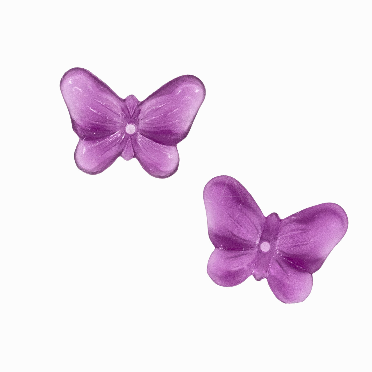 Schmetterling Perle in Orchideen lila
