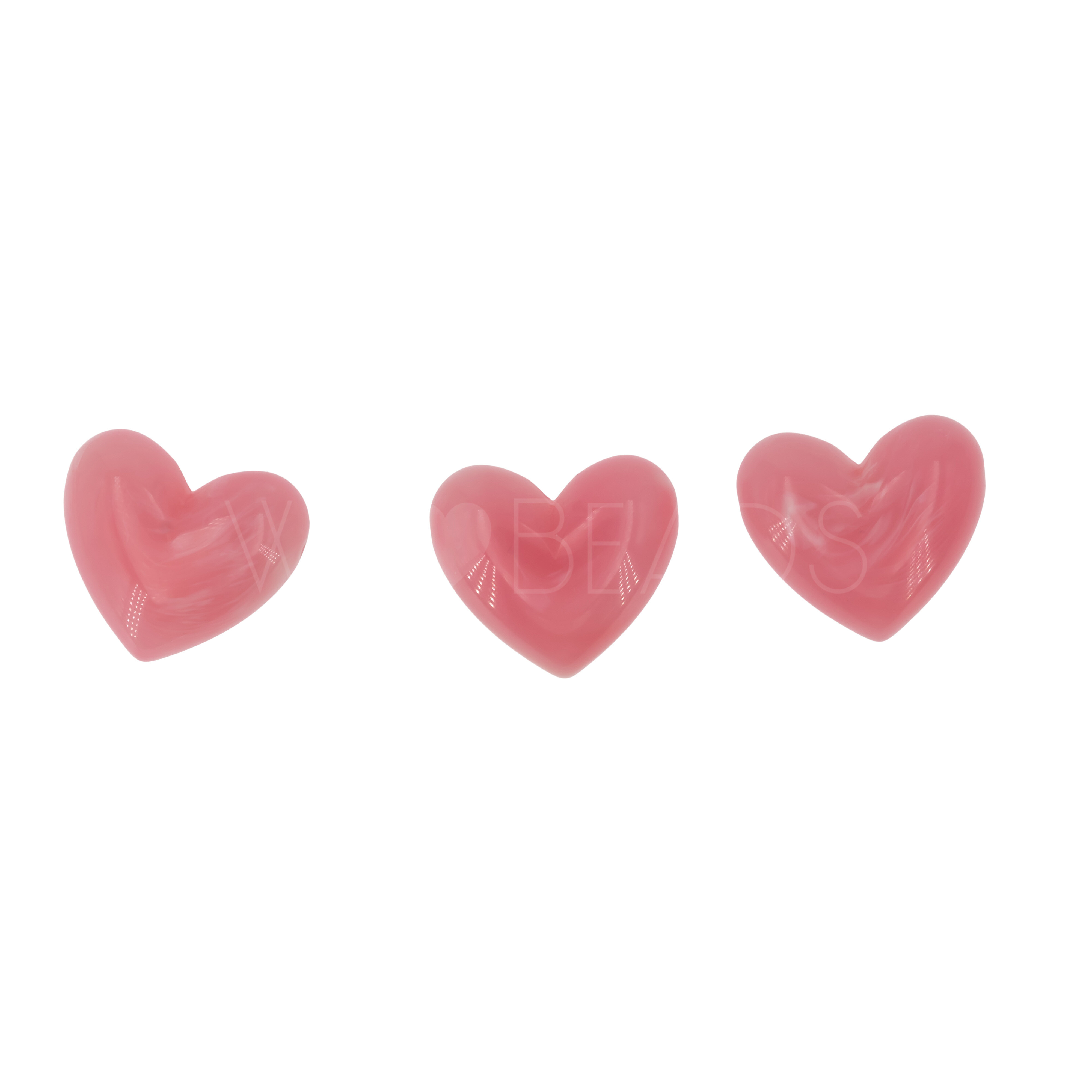 15mm Heart Beads in