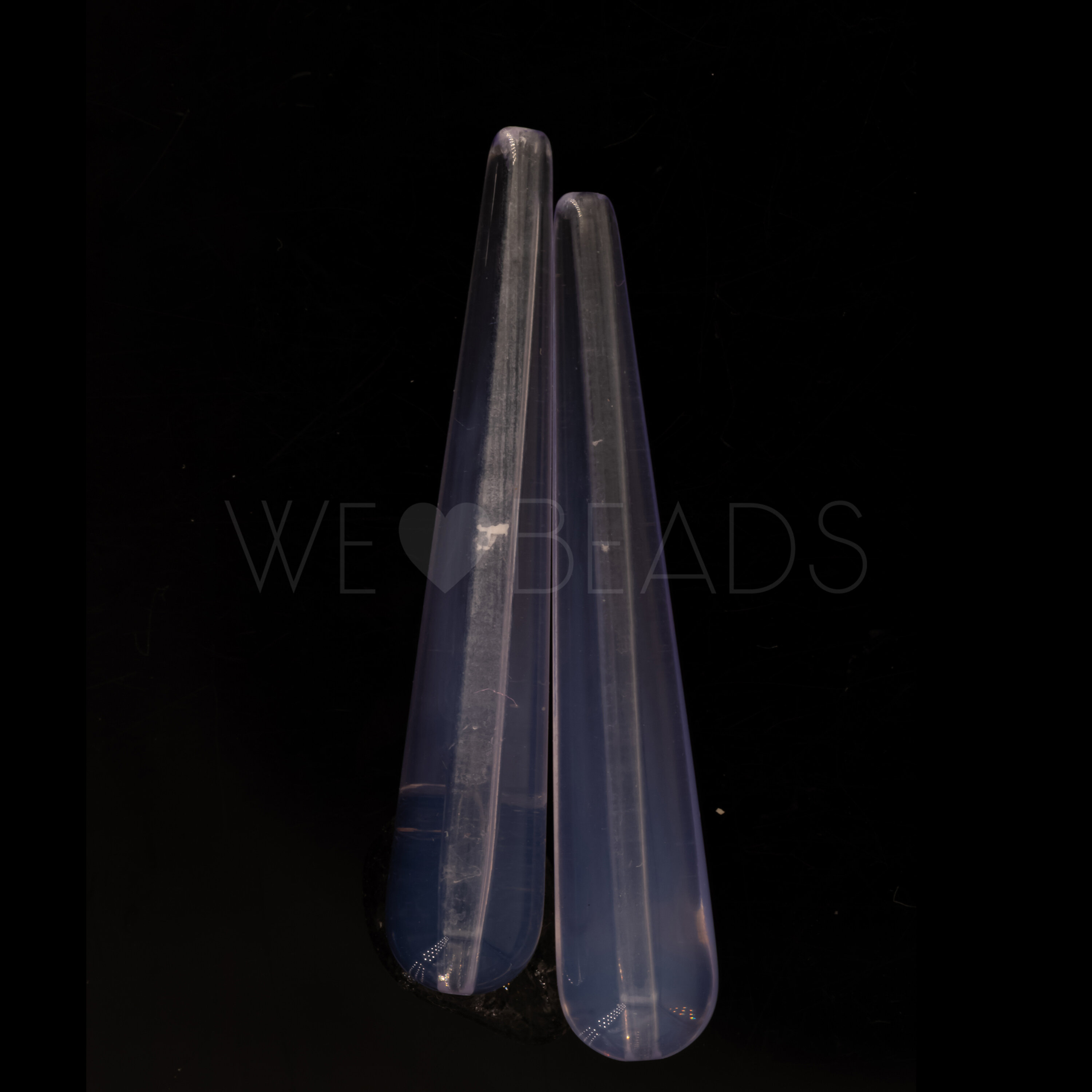 38x7 drop Beads in pastel lilac