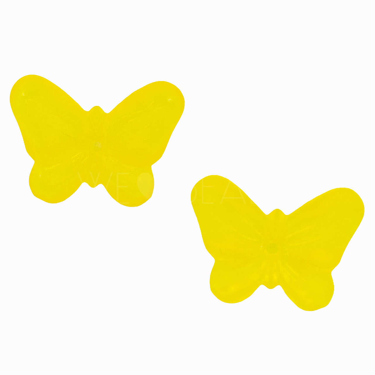 Schmetterling Perle in gelb