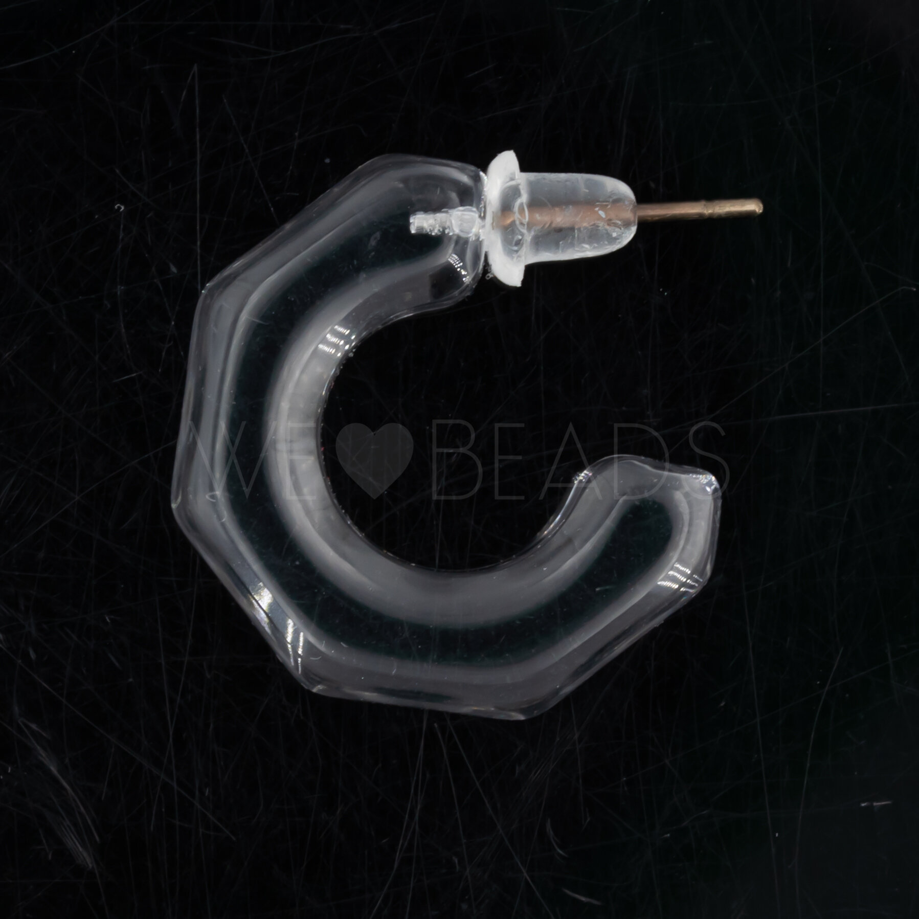 21mm Round Hoop in crystal