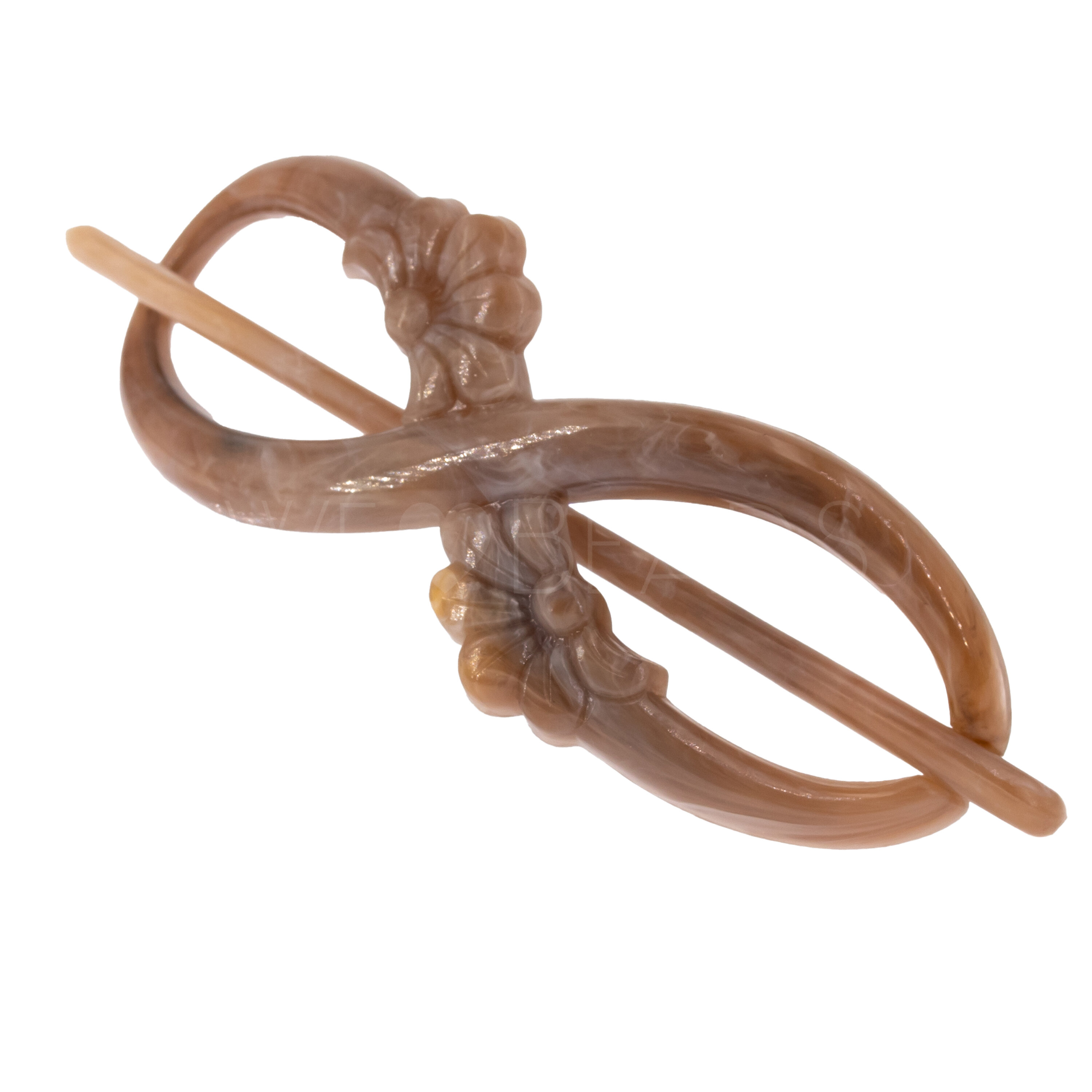Dragonfly clip  in sandstone beige Marbled, medium