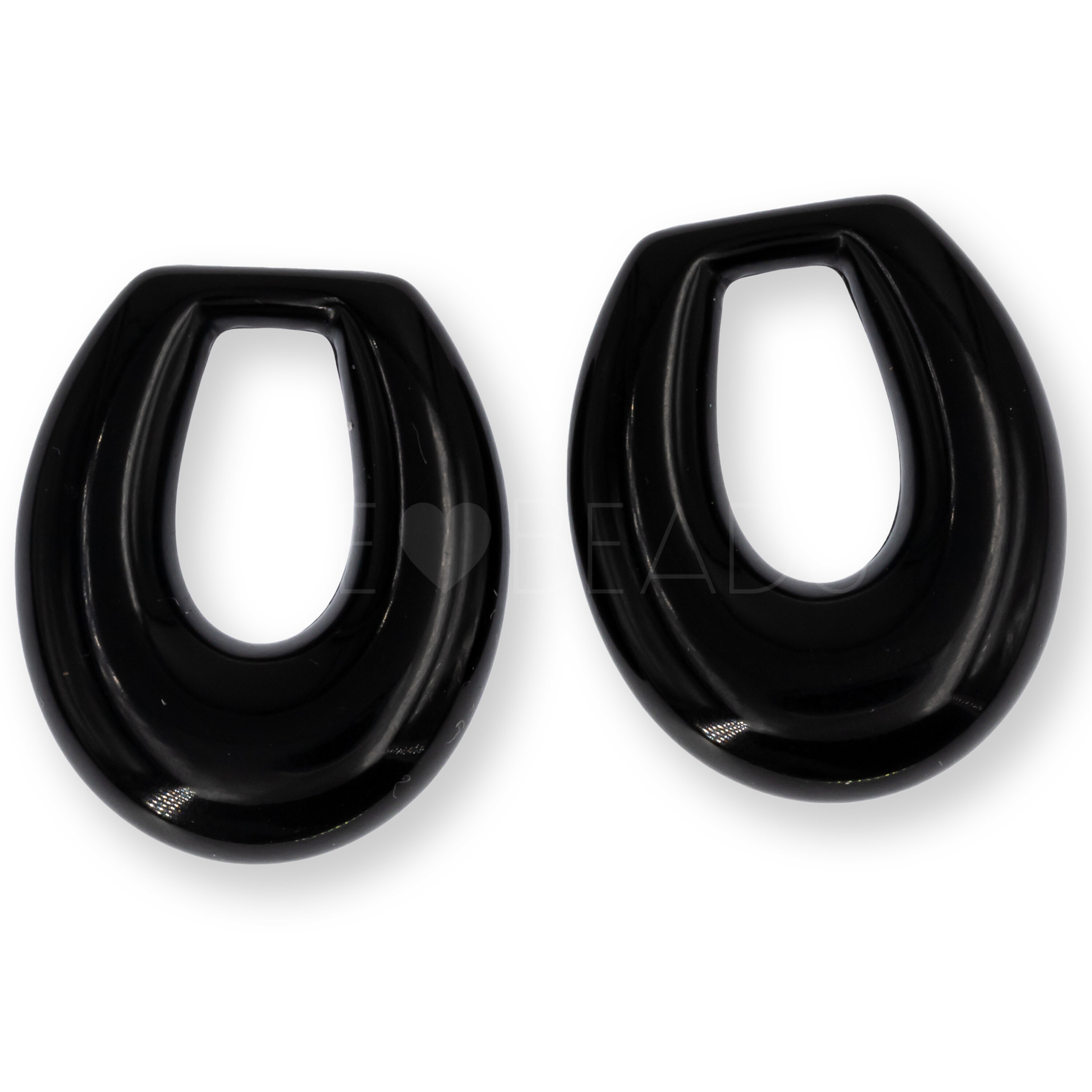 35x26 Anhänger Elypse in schwarz