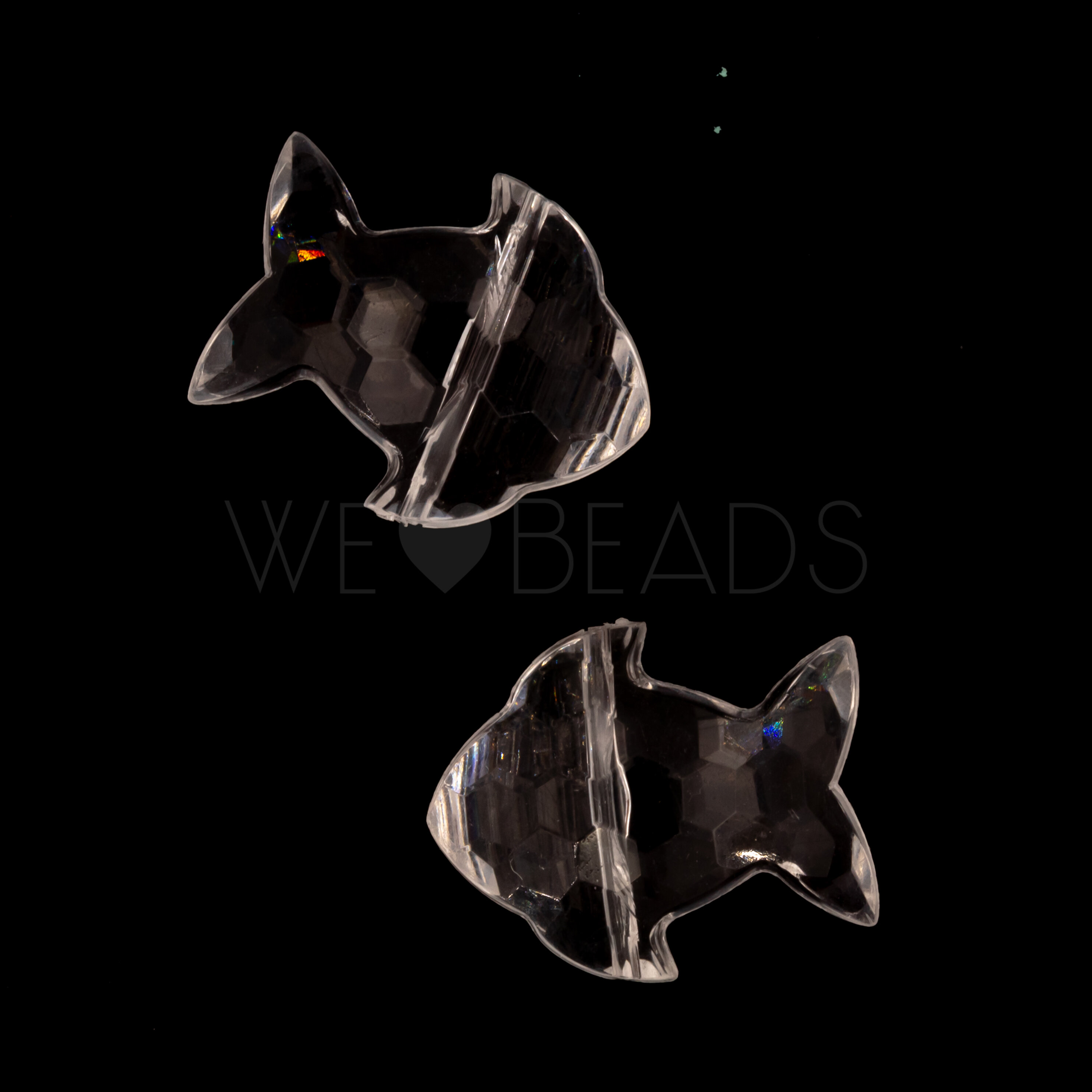 15x12 Fisch Beads in crystal