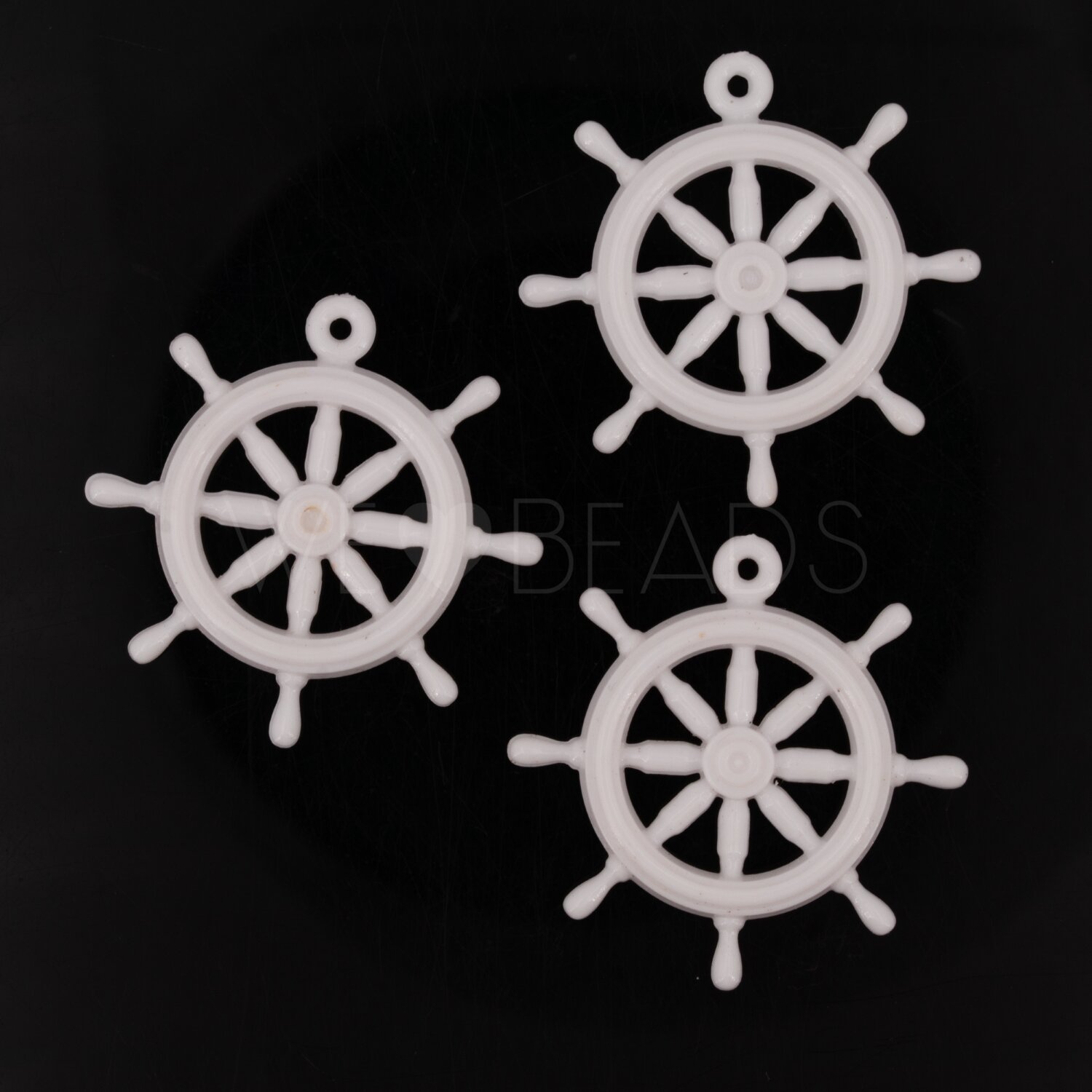 33mm wheel  Charm in white