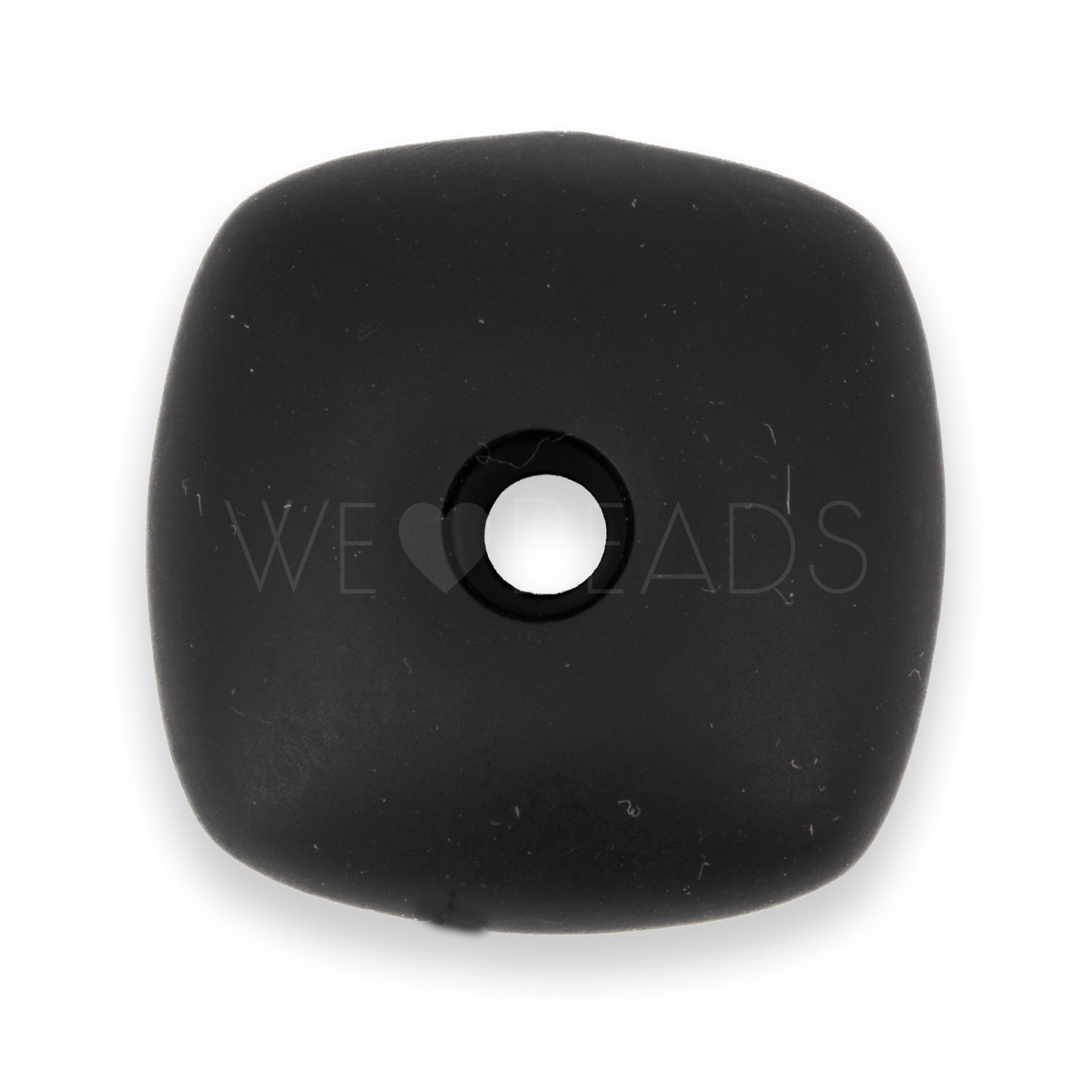 32mm Rechteck Perle in schwarz