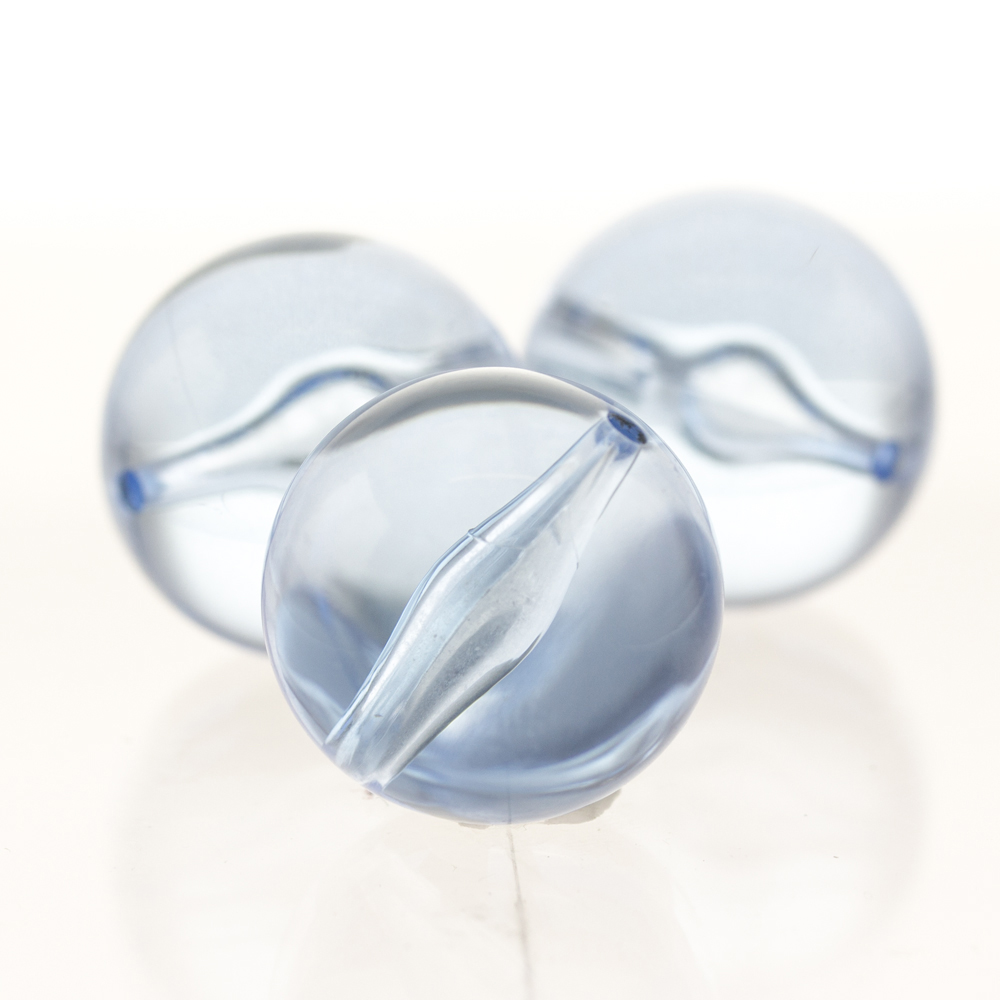 10mm Roundbead in air blue Translucent