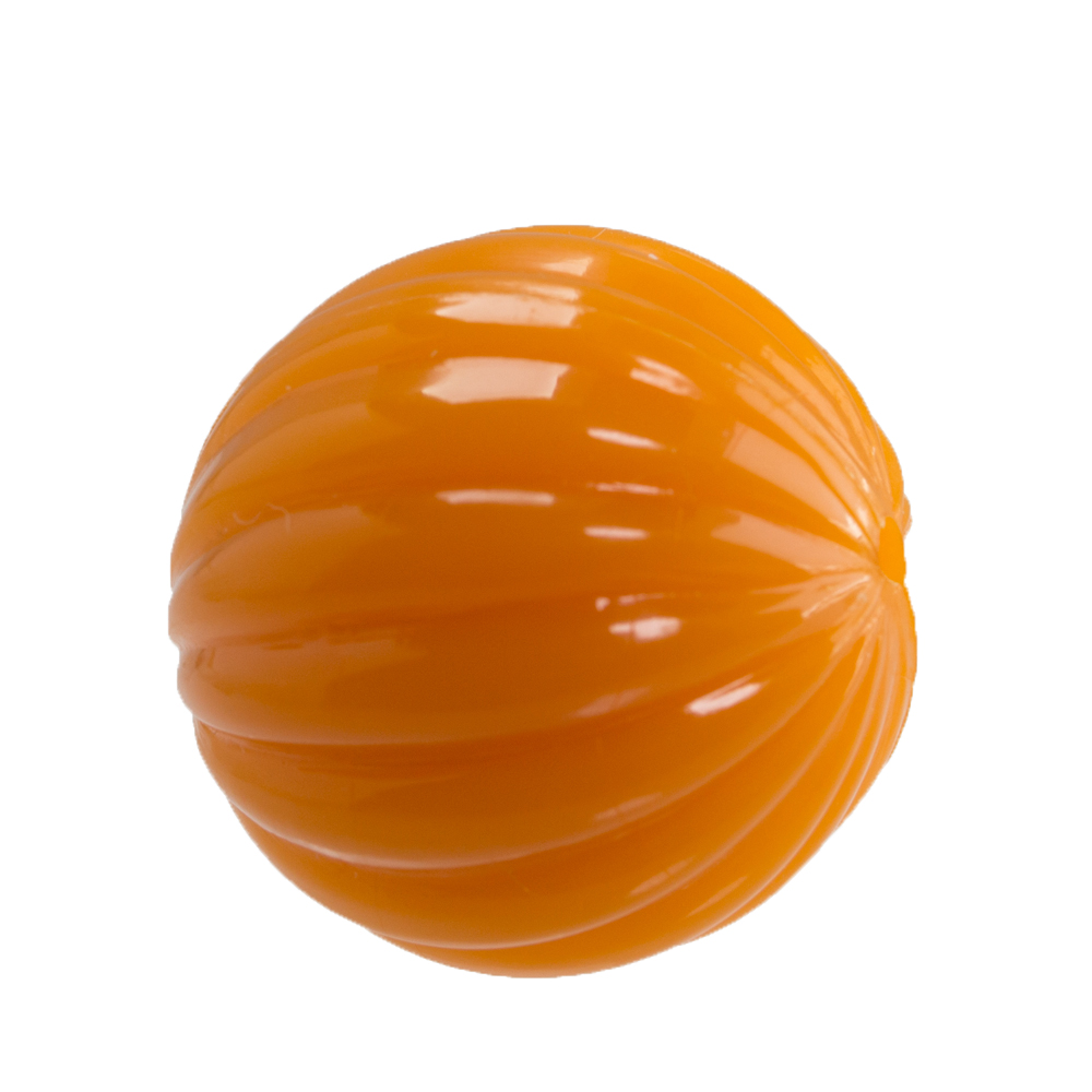 22mm gerillte Rund Perle in aprikosen oarnge