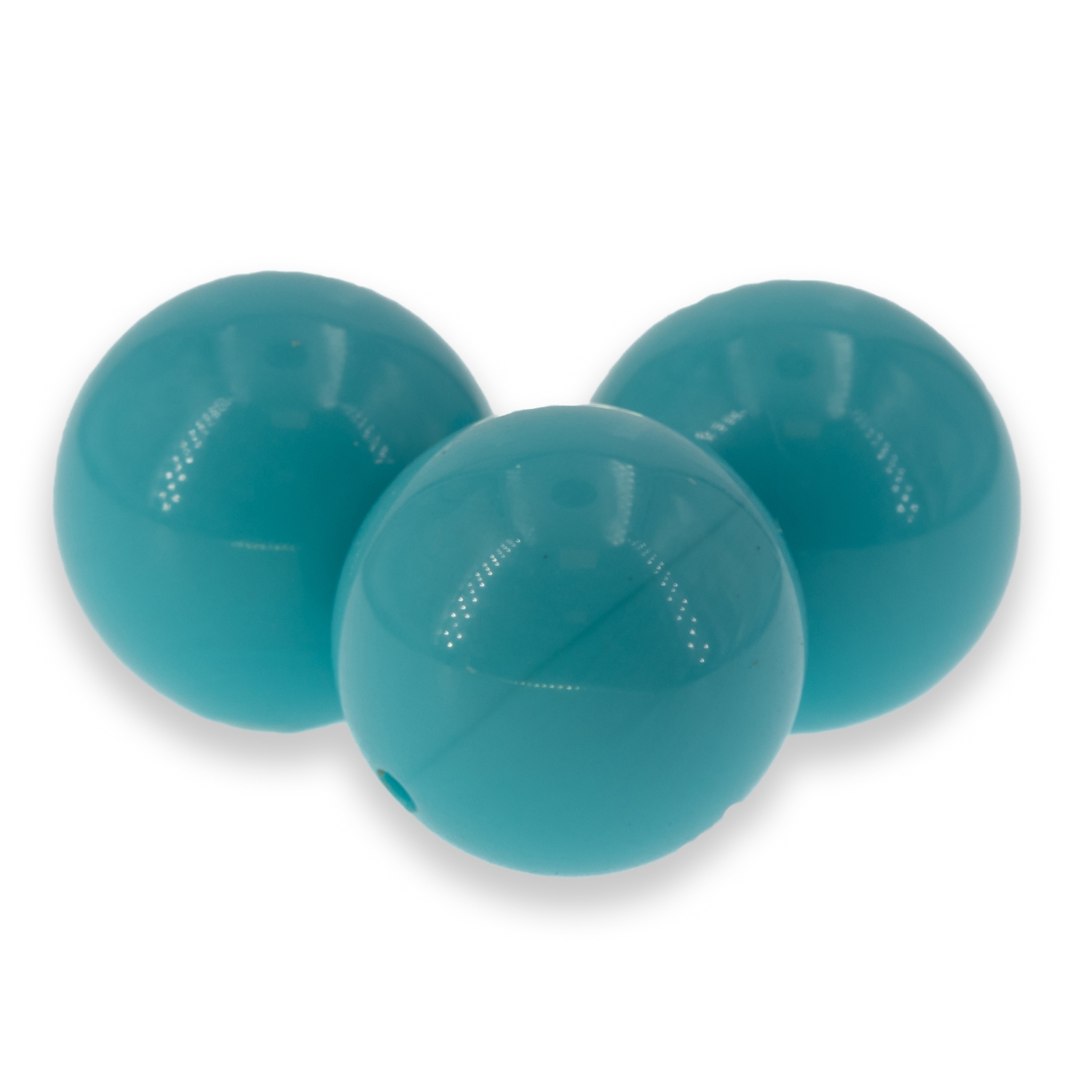 12mm Rundperle in  türkis Satt