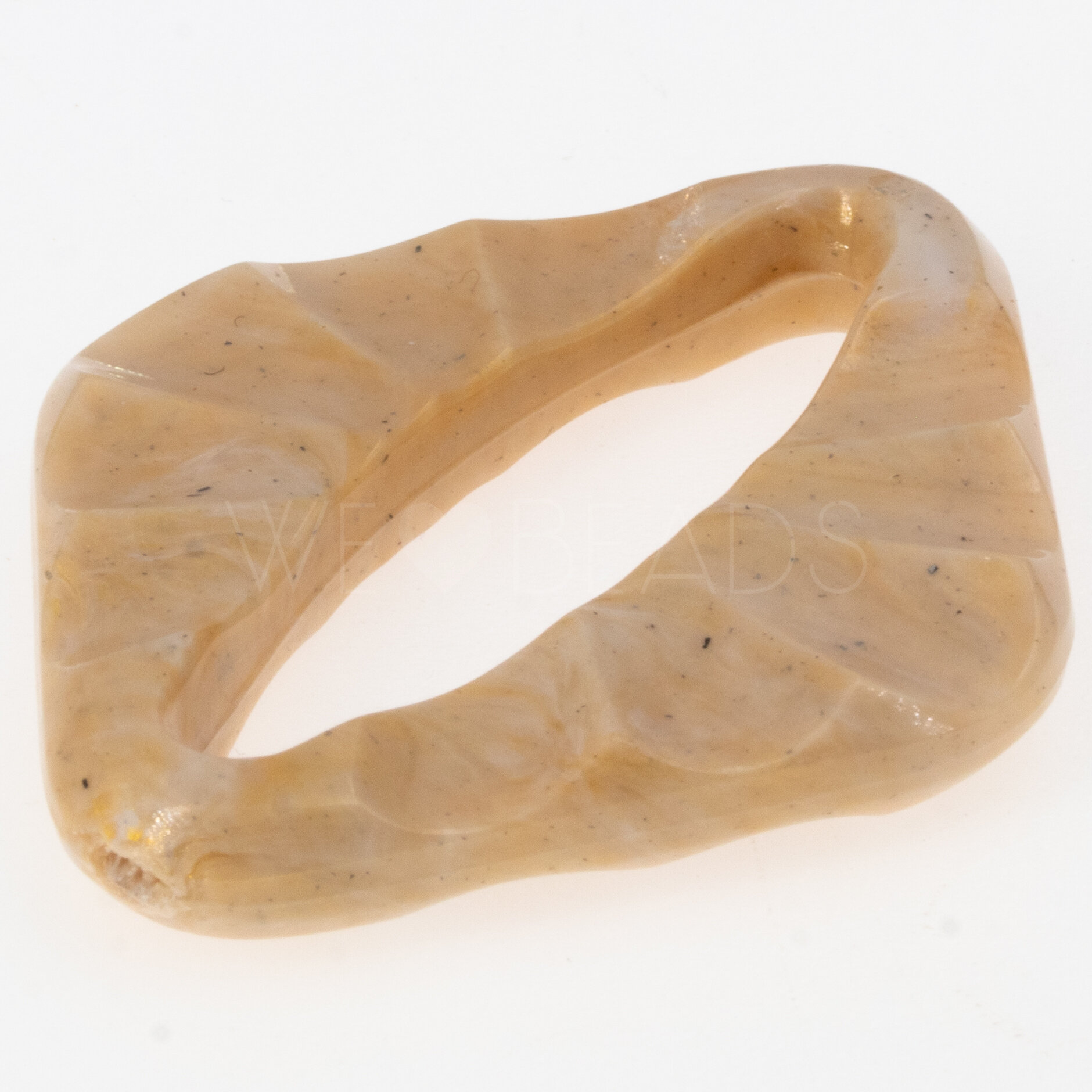 53x43 Ring Raute in elfenbein gold