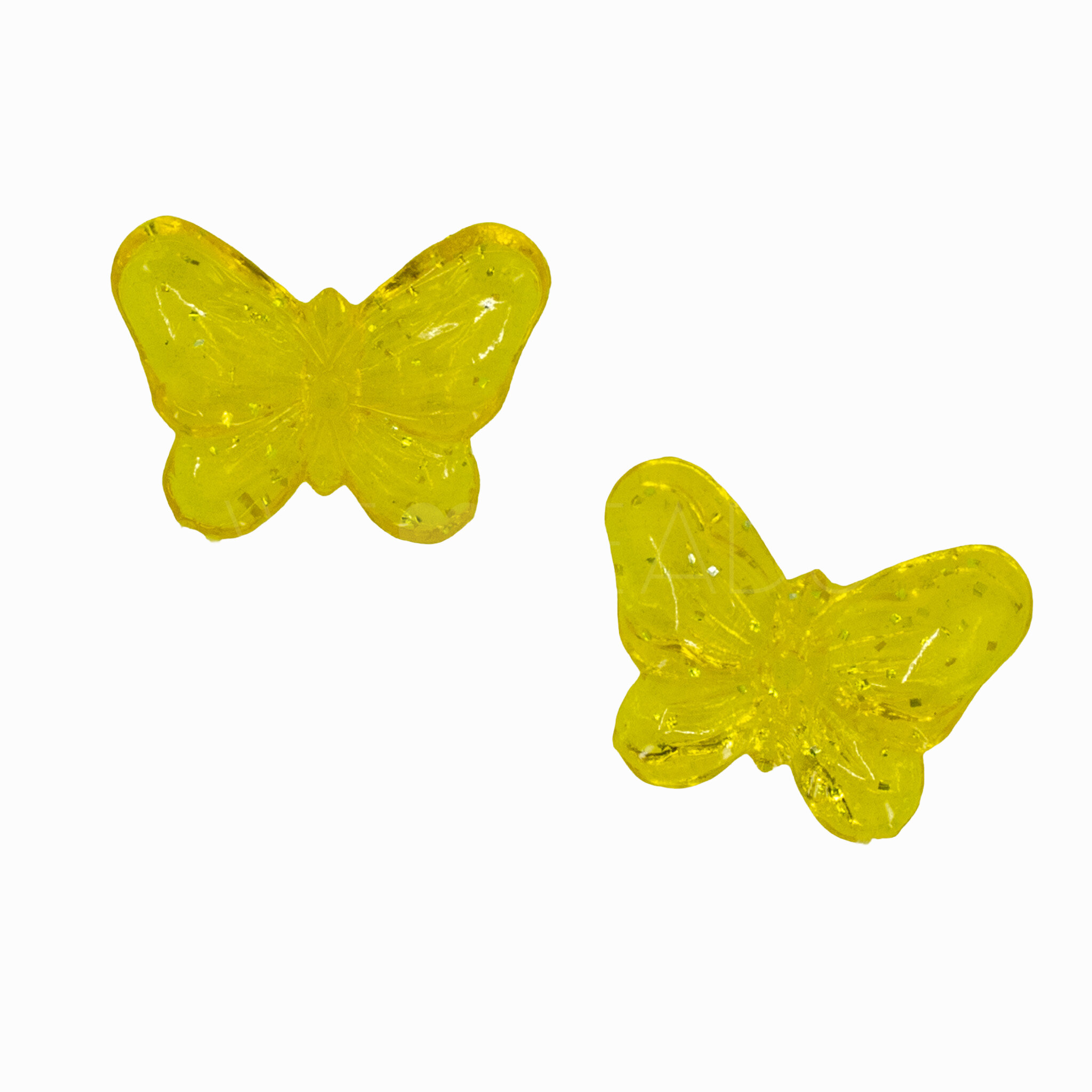 Schmetterling Perle in gelb