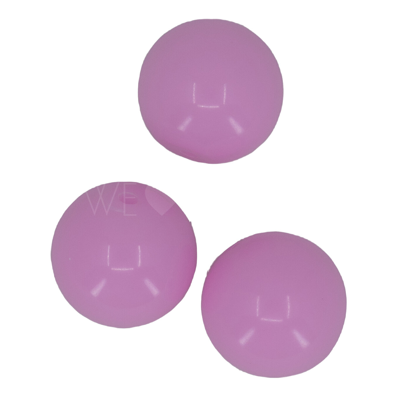 14mm Roundbead in pastel rose  Opaque
