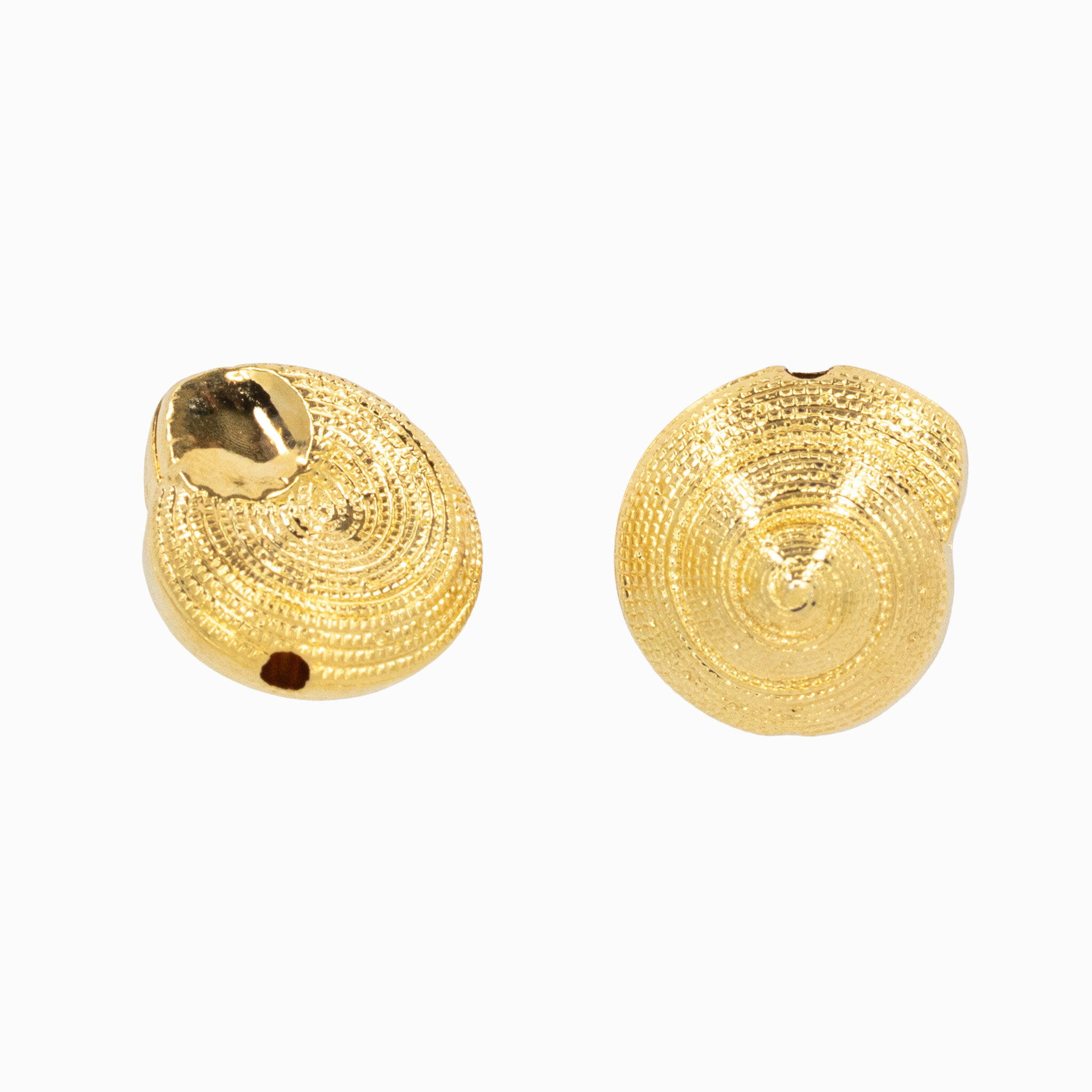 17mm Muschel Perle in gold