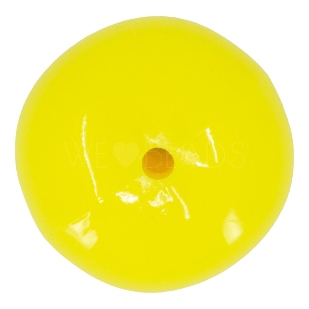 25x21 Apple Beads in lemon yellow