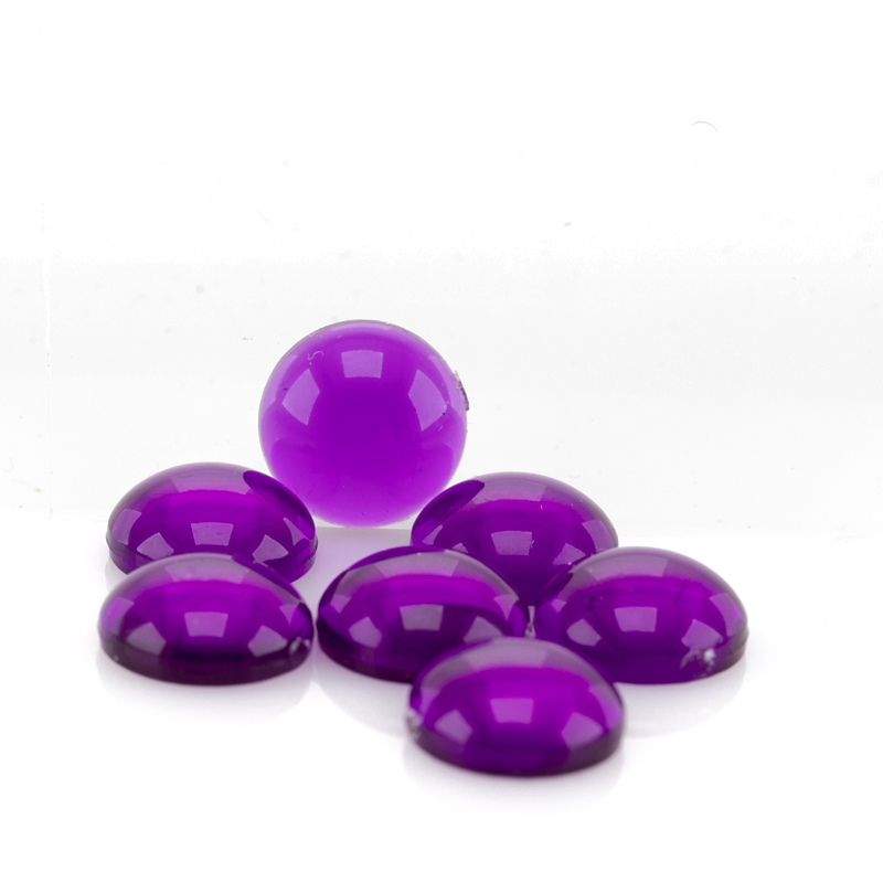 10mm Cabochon oval - lila Transparent