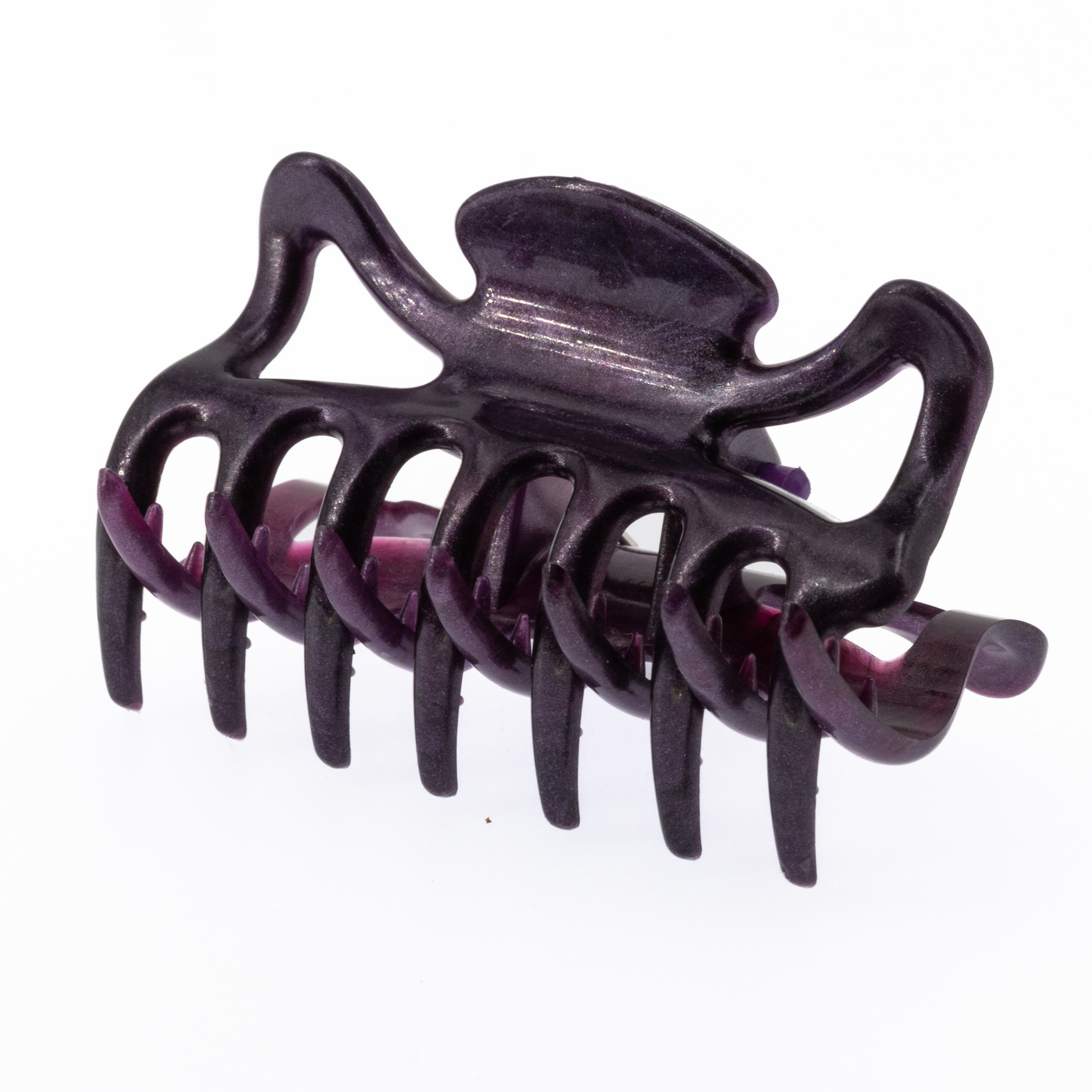 Haarklammer in purpur violett , medium