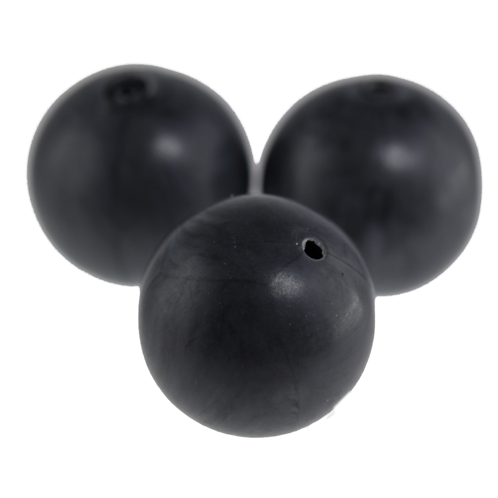 16mm Roundbead in Charcoal Scinagro