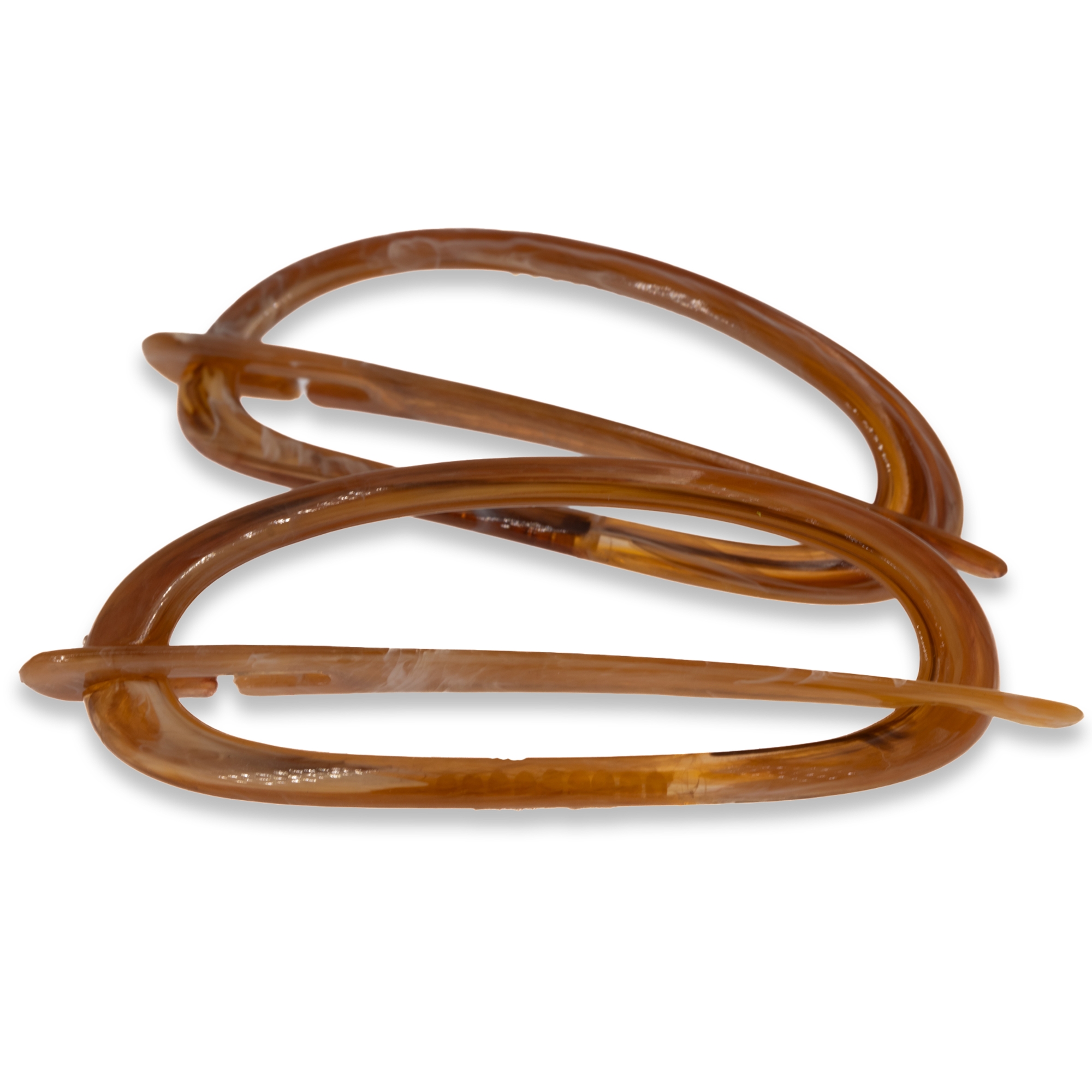 Dragonfly clip in horn Marbled, Large