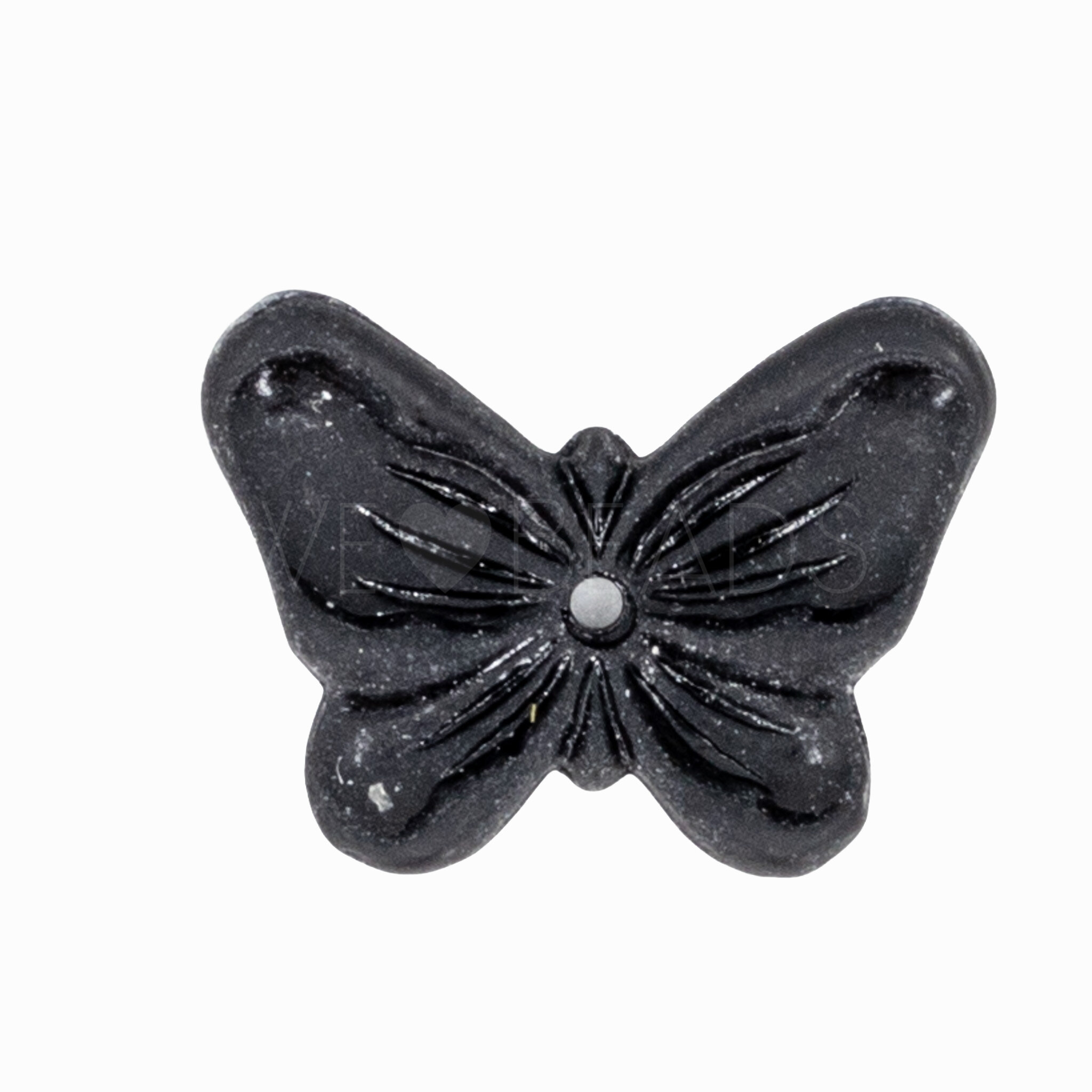 Schmetterling Perle in schwarz