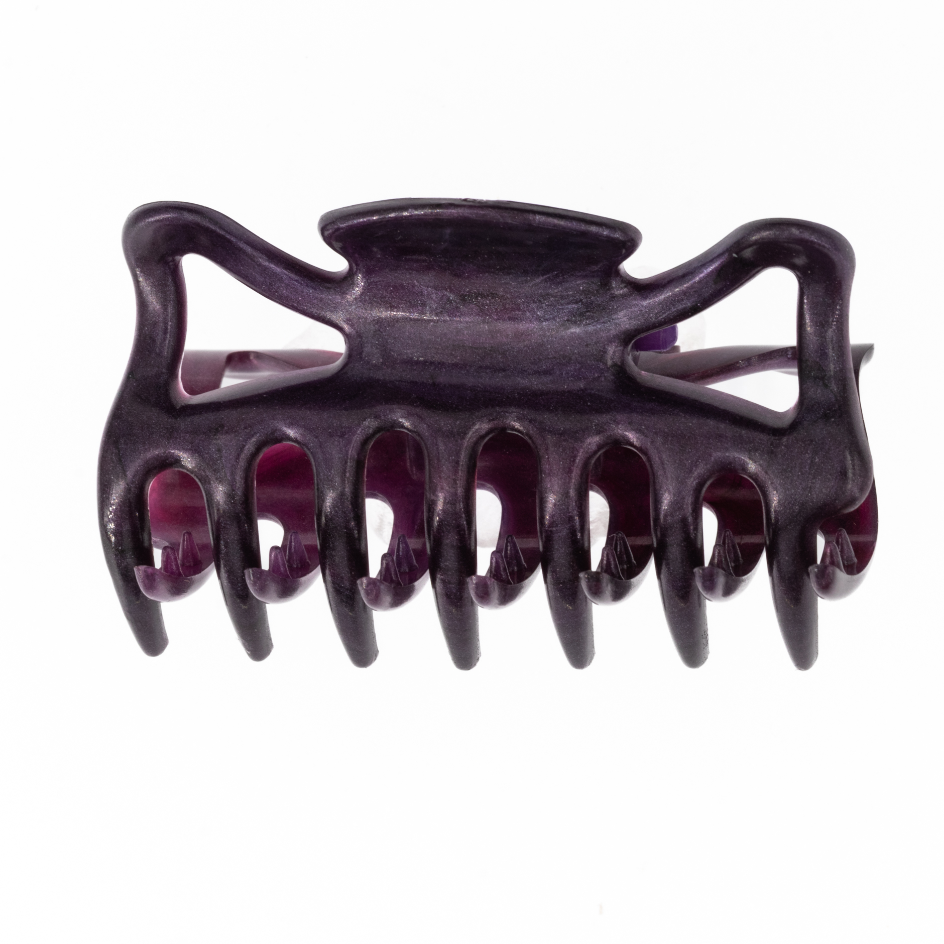 Haarklammer in purpur violett , medium