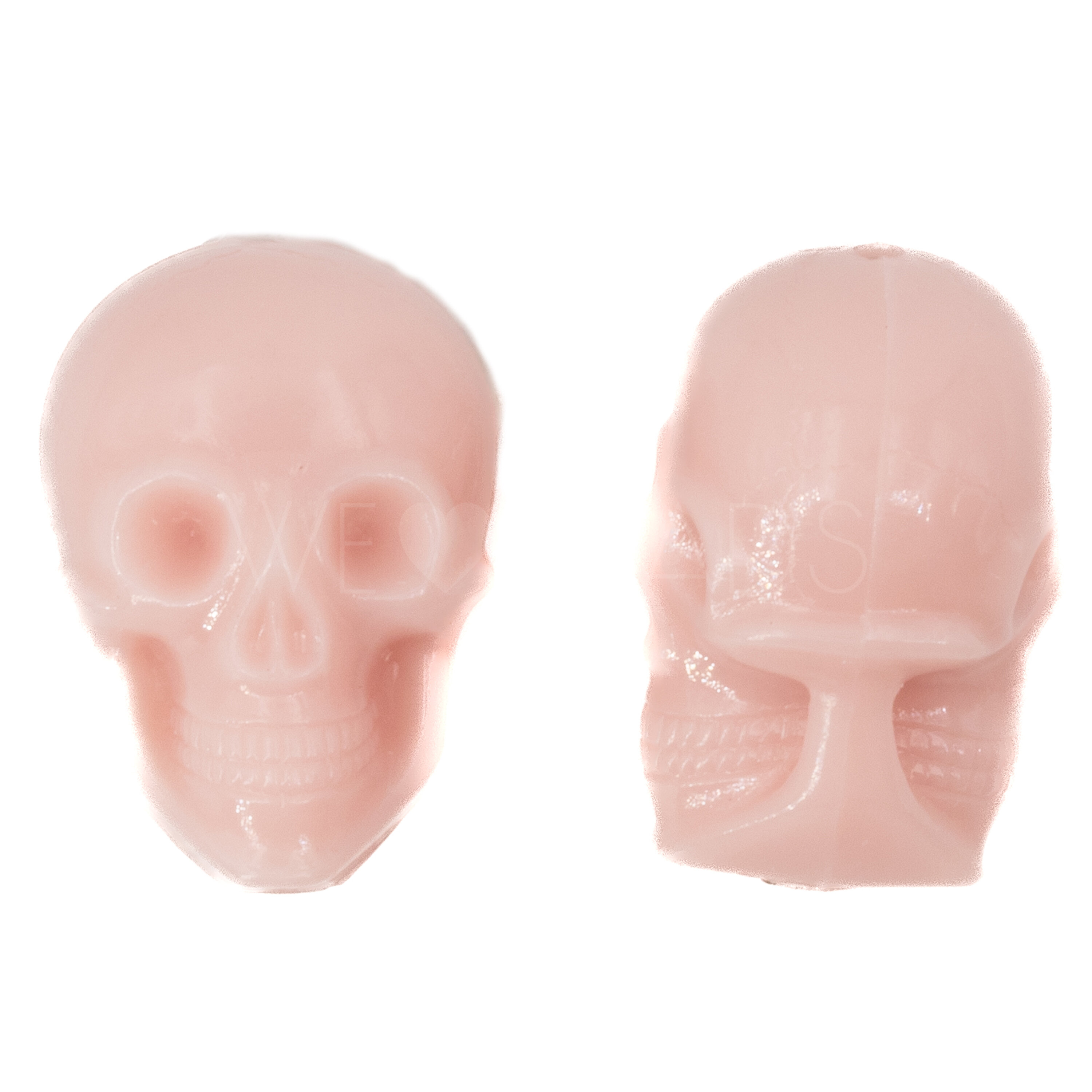 20x14 Totenkopf Perle in alt rosa