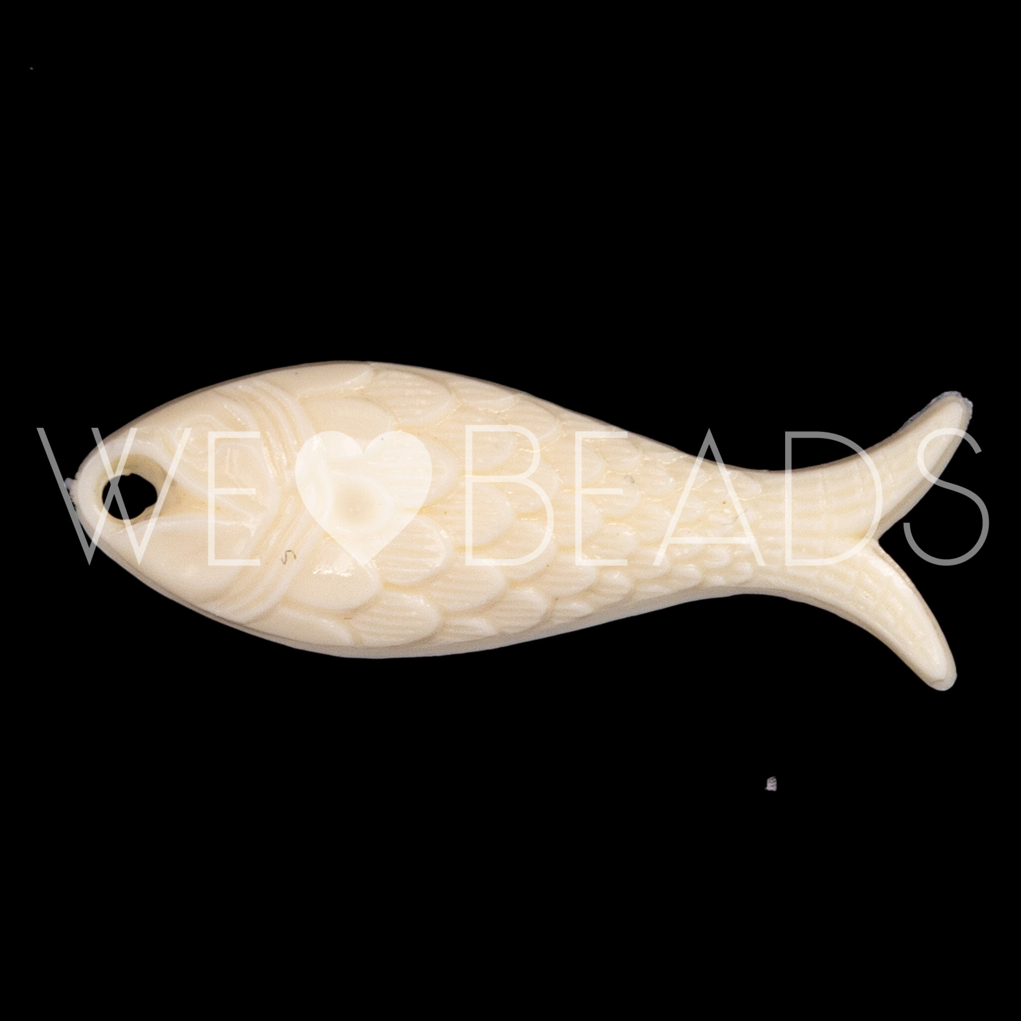27x9 Fisch Charm in ivory Marbled