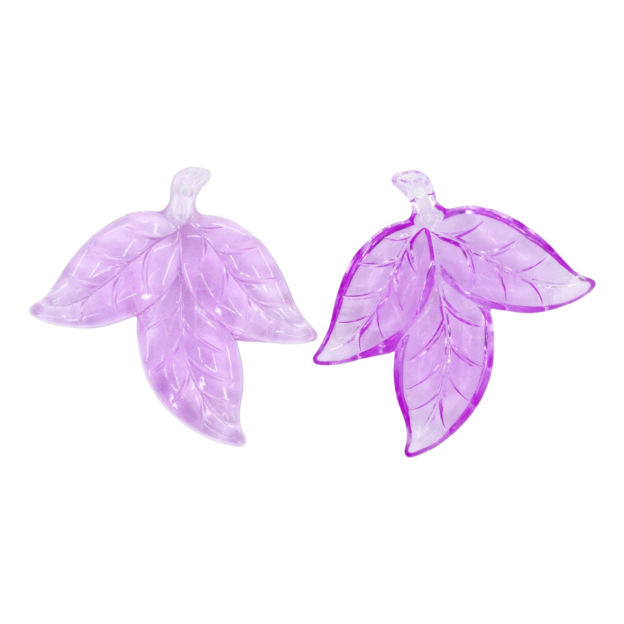 50mm Blatt Anhänger in violett