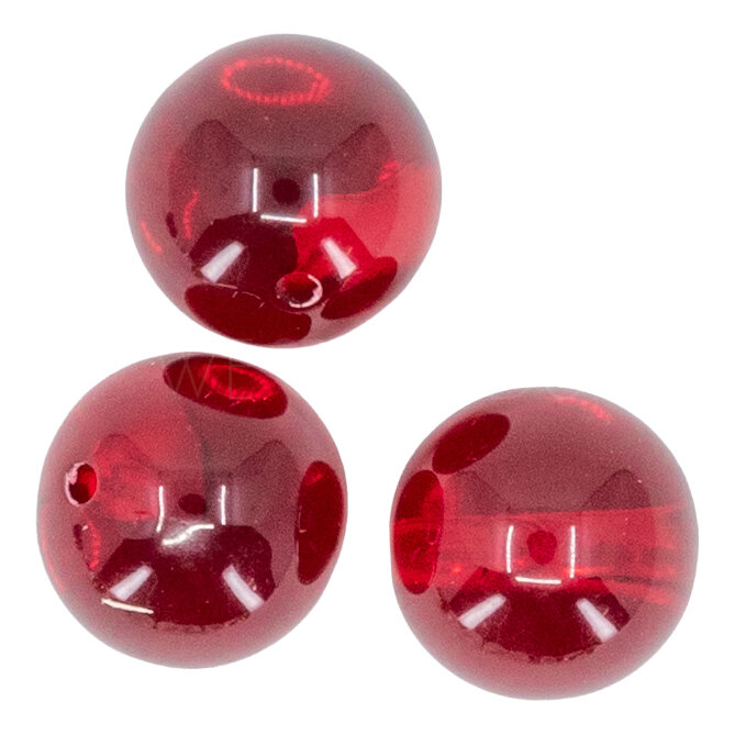 8mm Round Beads in red
