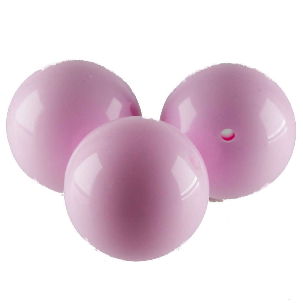 20mm Roundbead in rose  Opaque
