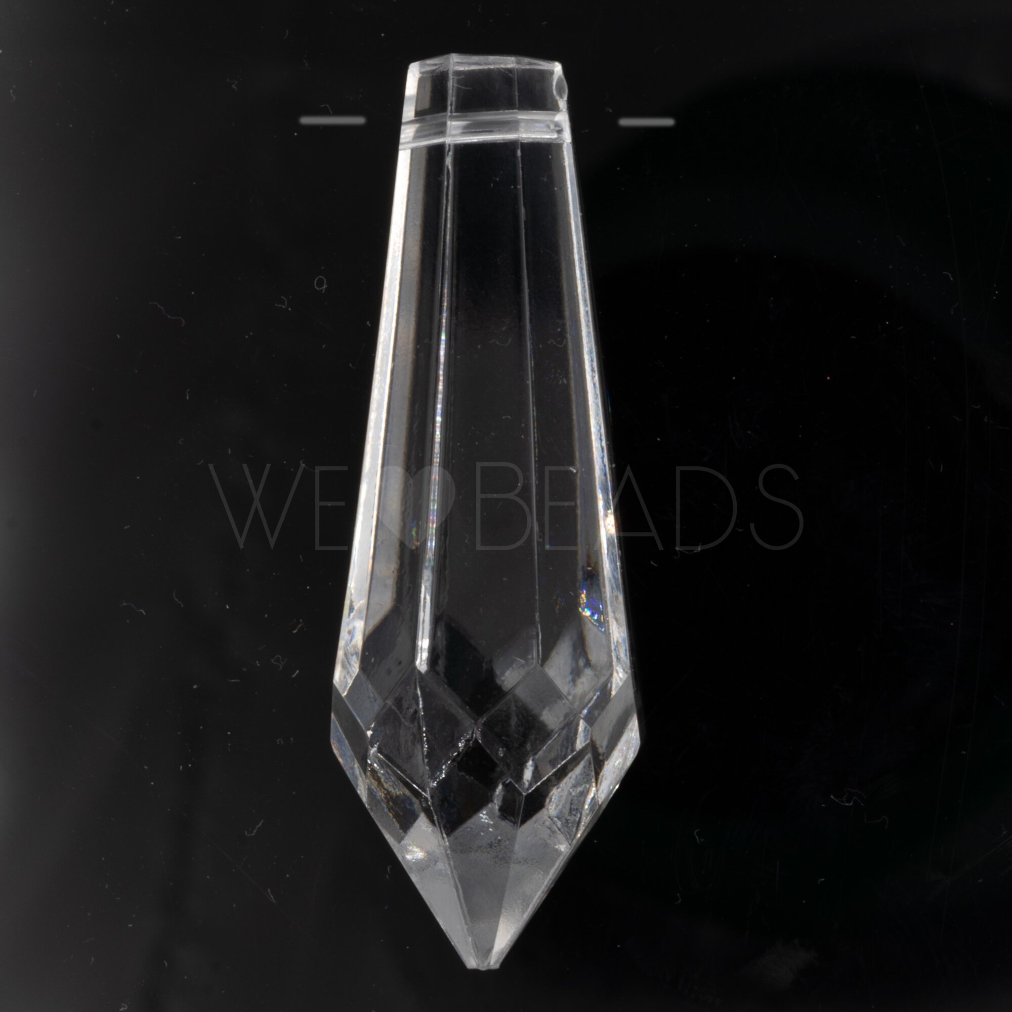 63x21 Tropfen Anhänger in Kristall