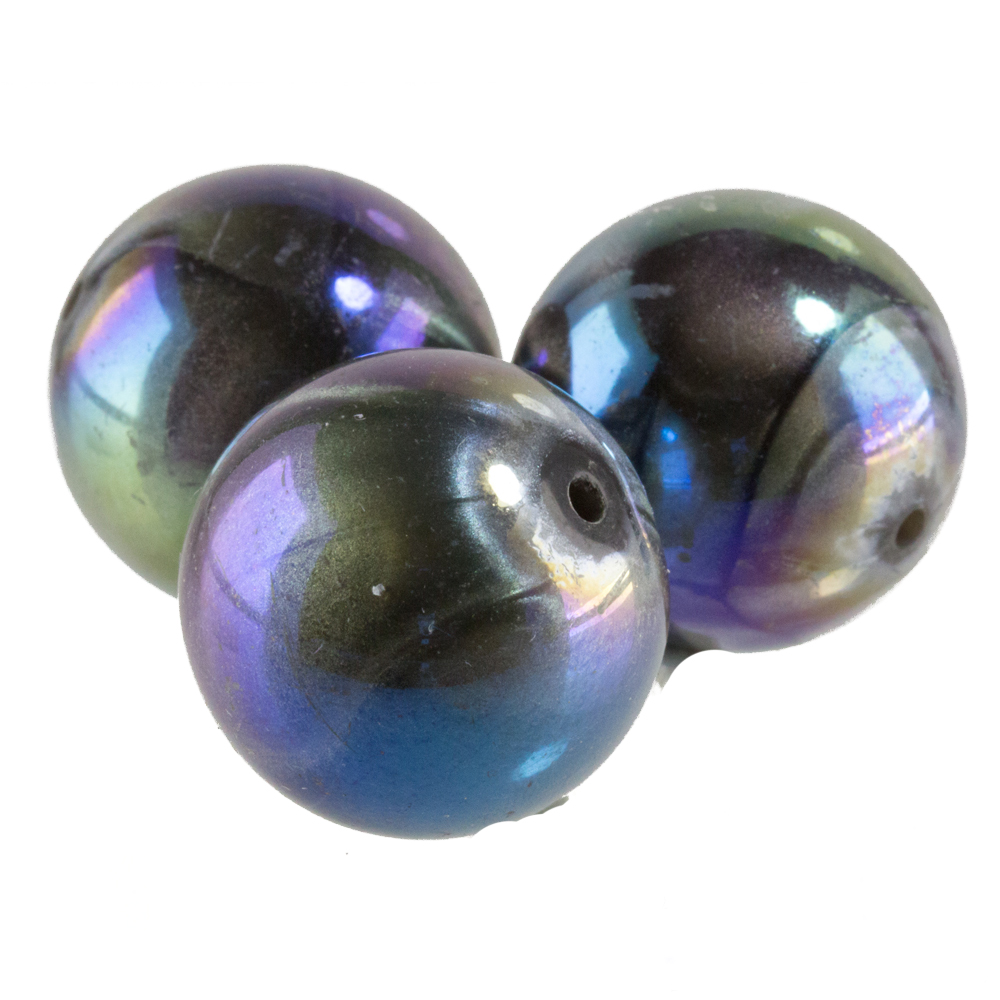 20mm Rundperle in  silberbasis AB Seide