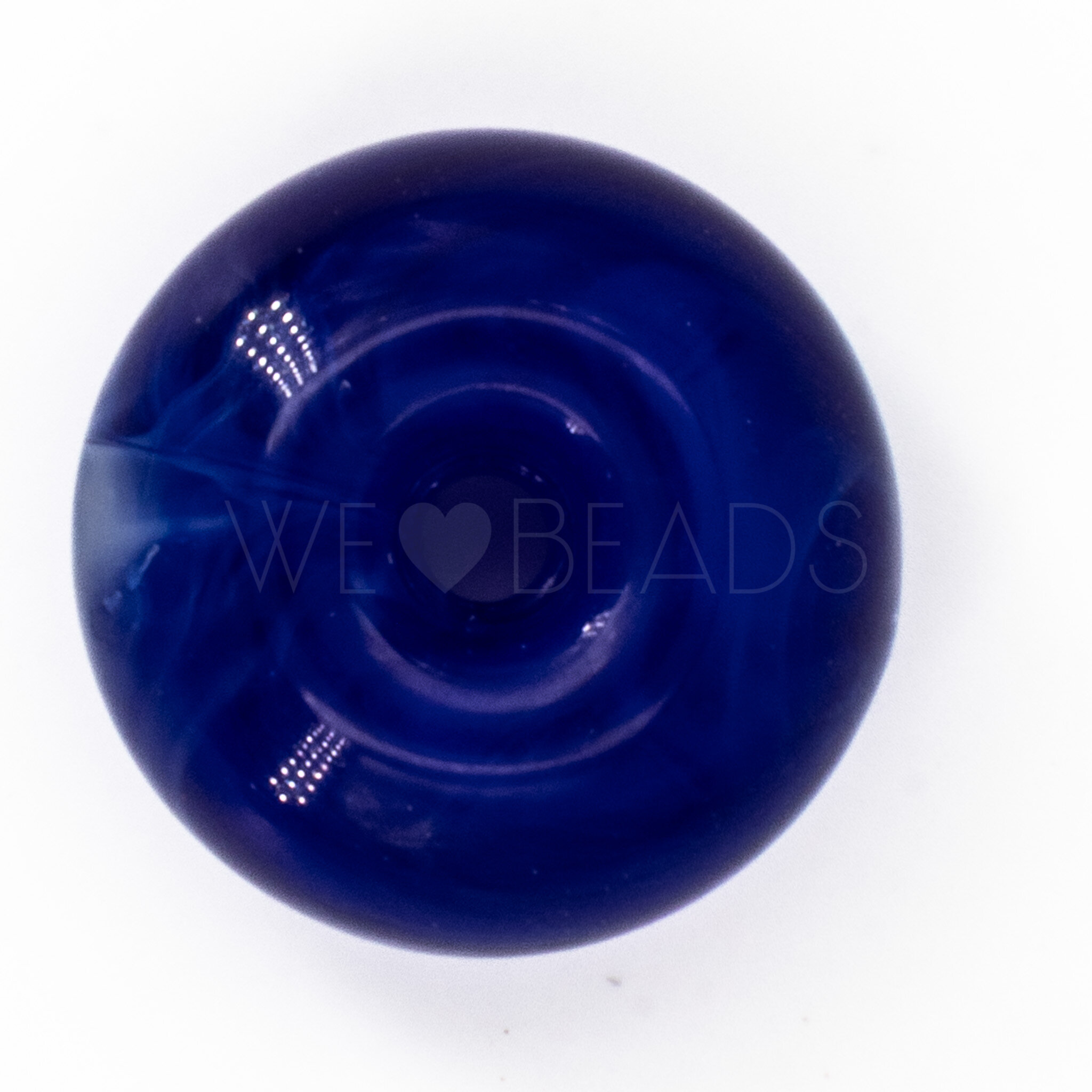 10mm Donut Beads in royal blue