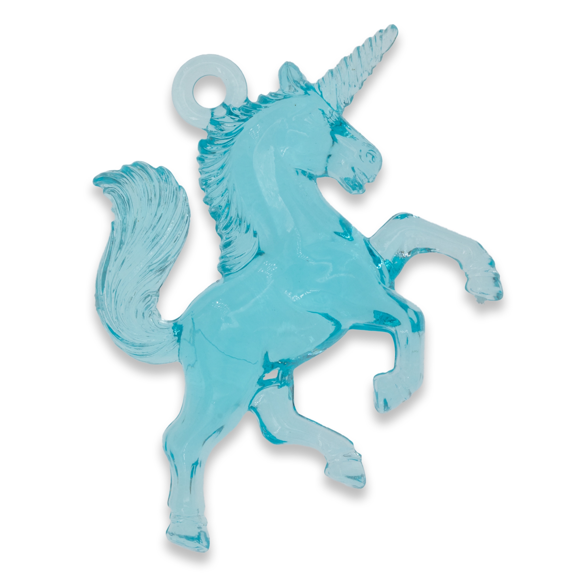 45x36 Einhorn Anhänger in Aqua 