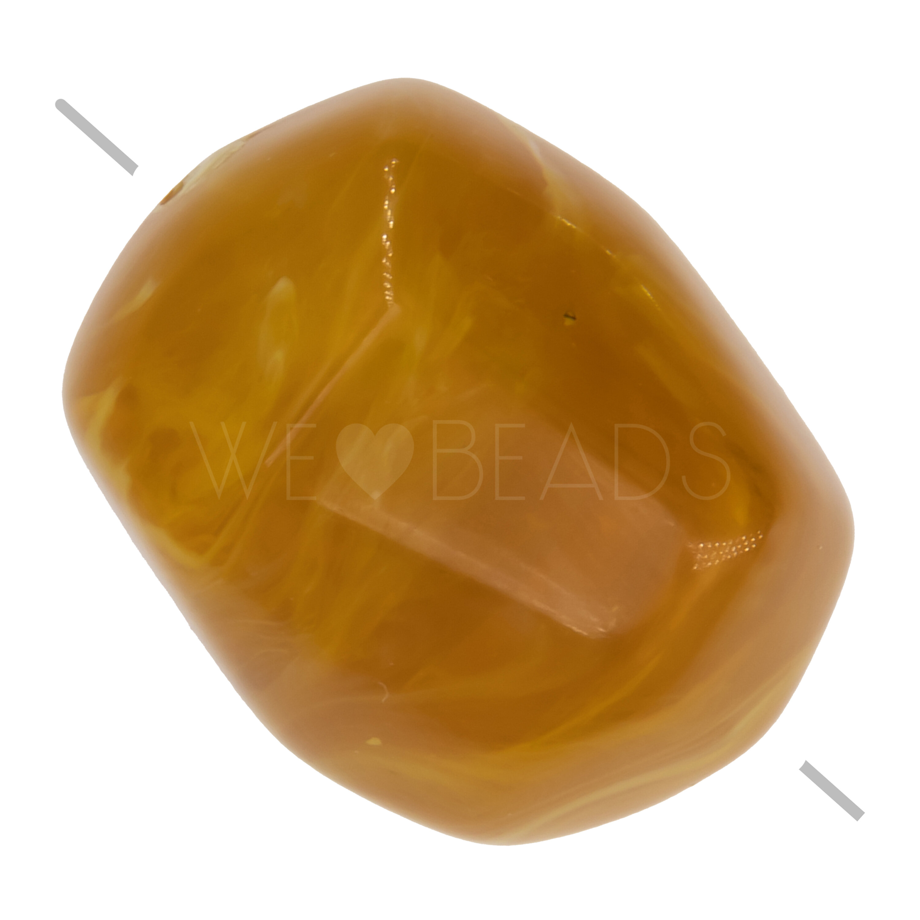 20x16 baroque Beads in mustard yellow