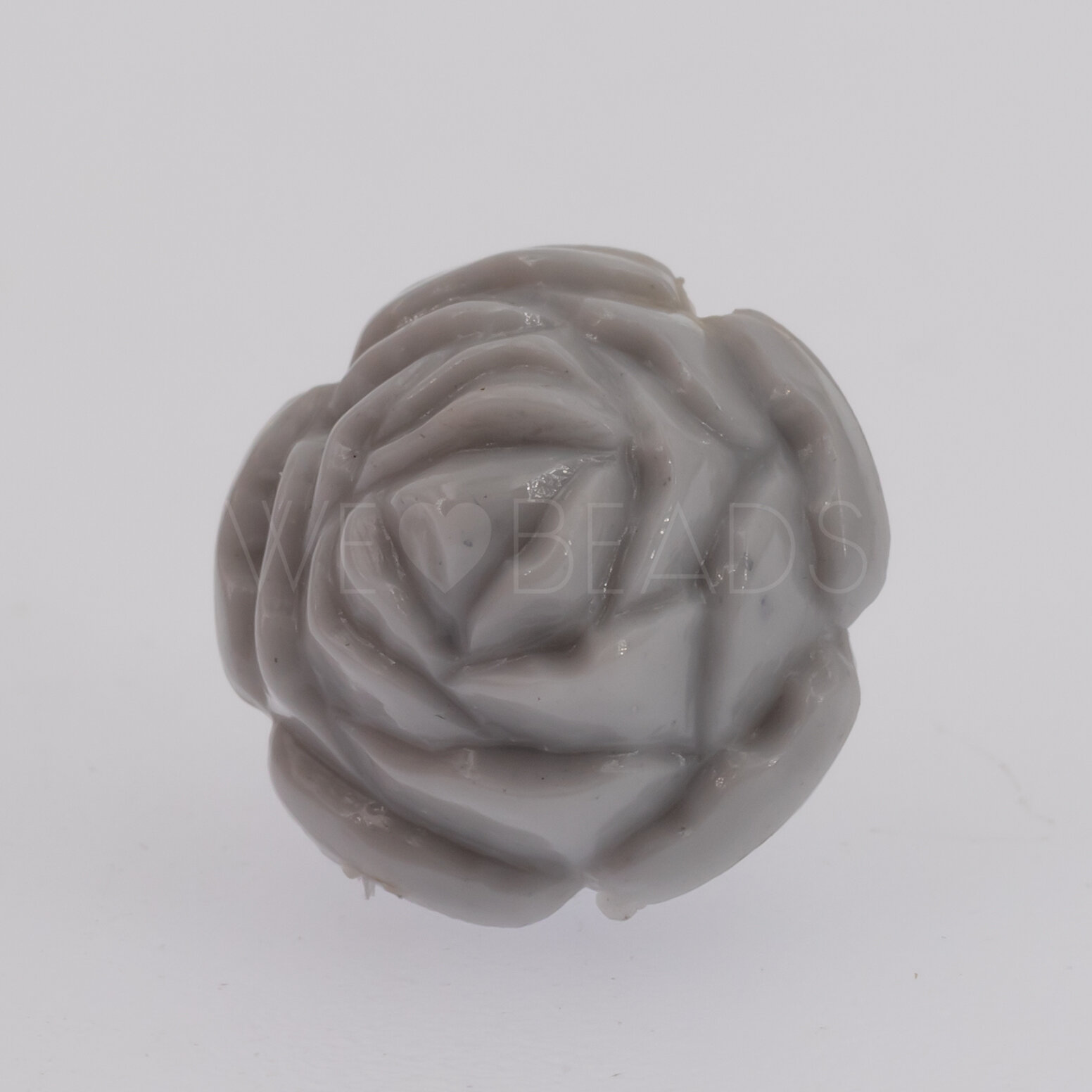 14mm Rose Perle in grau