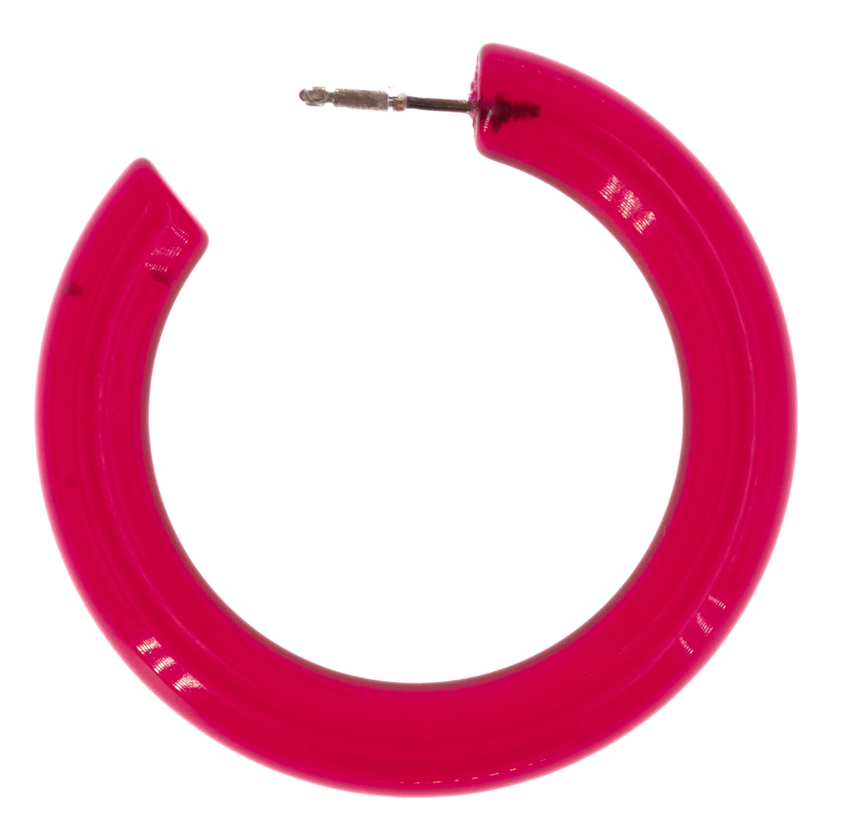 42mm Creole Ring in Fuchsia (1Paar)