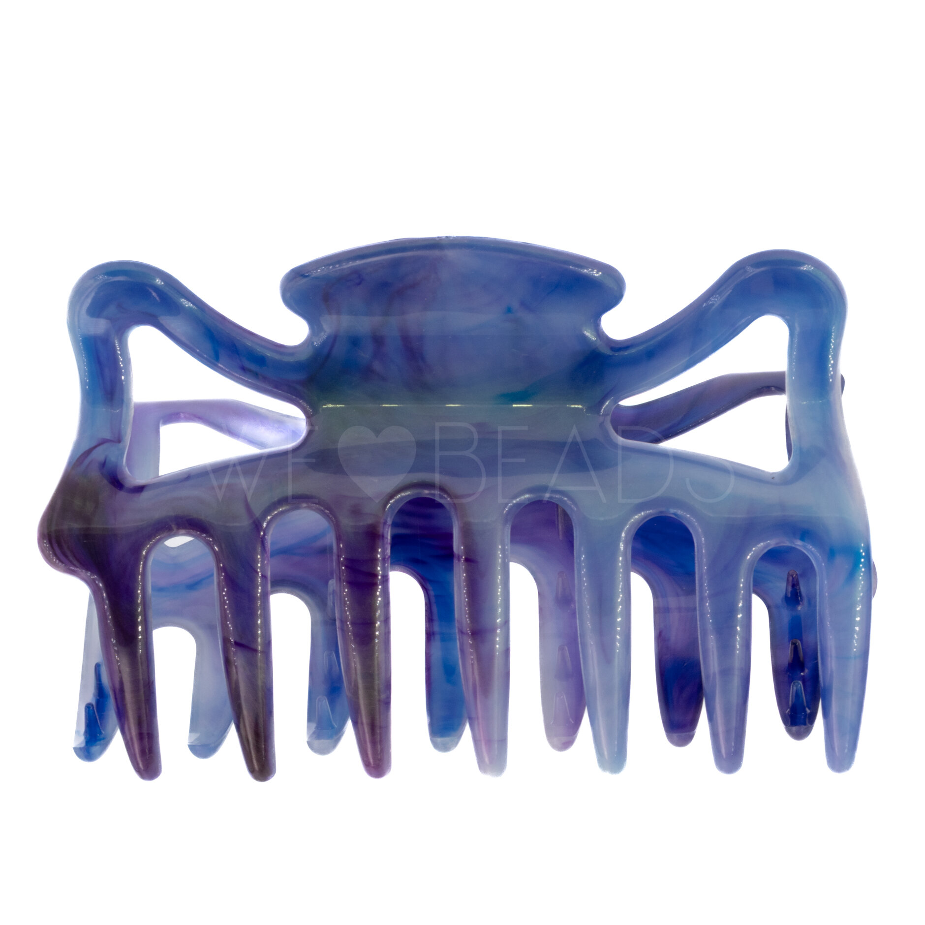 Haarklammer in blau aurora (Large)