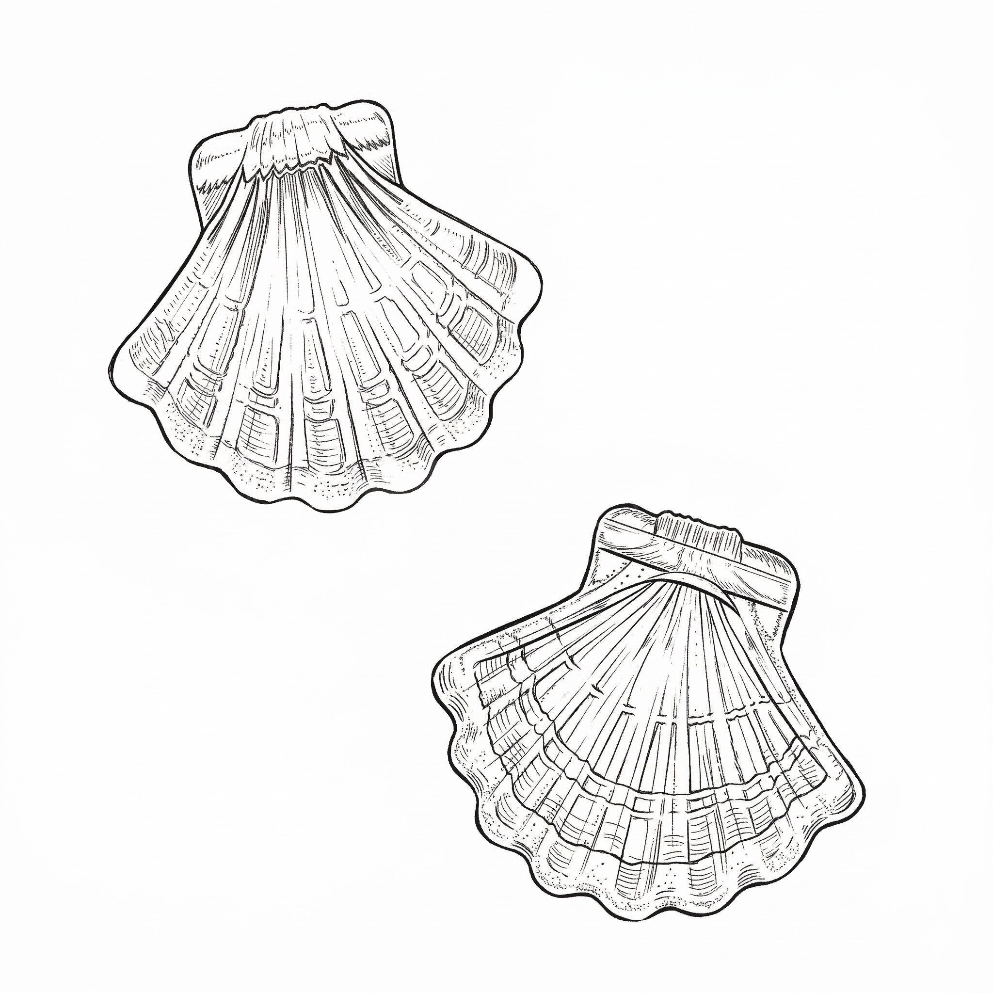 21x19 Jakobsmuschel Perle in nachtblau