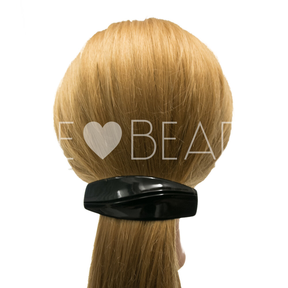 Patentspange oval in türkis Large