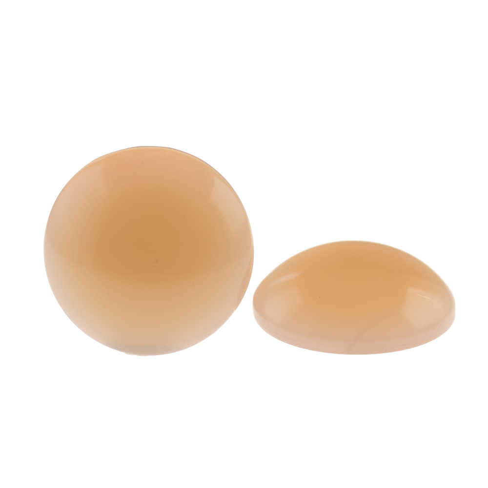 18mm Cabochon Round in maple sugar beige