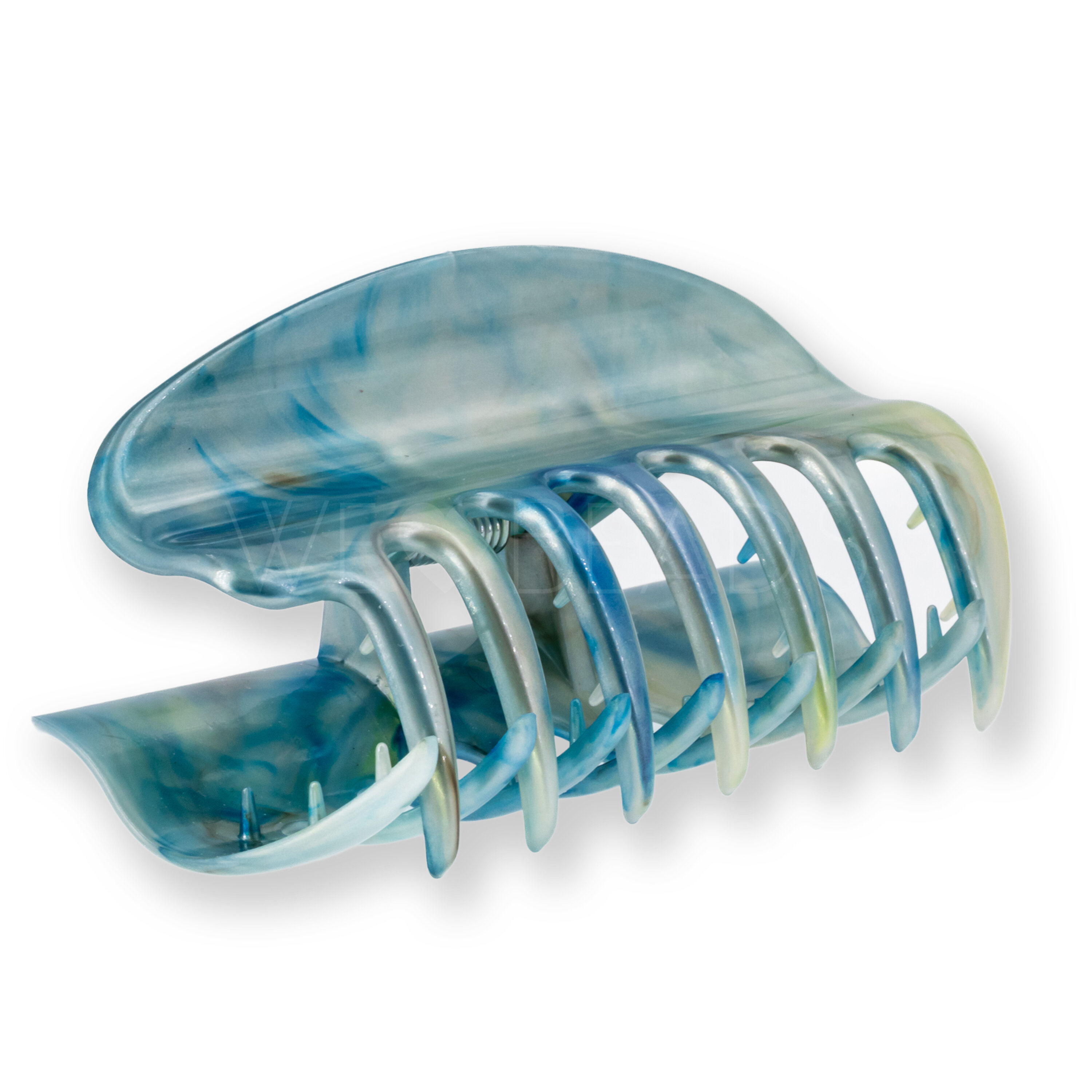 Haarklammer in Eisberg blau , Large