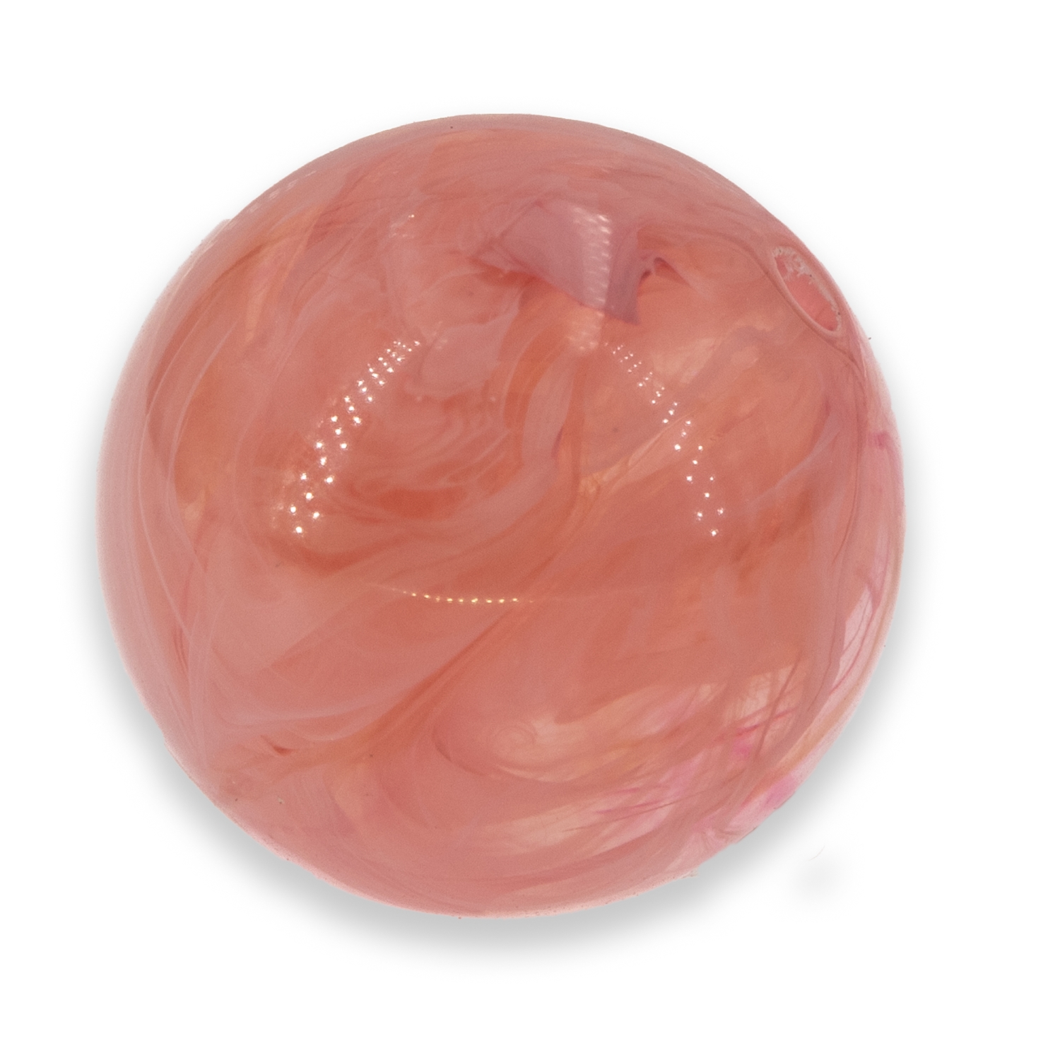 10mm Roundbead in peach cloud Marbled