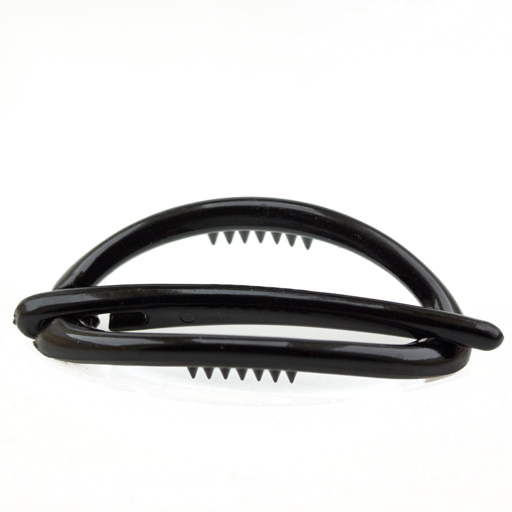 Libellenspange in schwarz Satt, medium