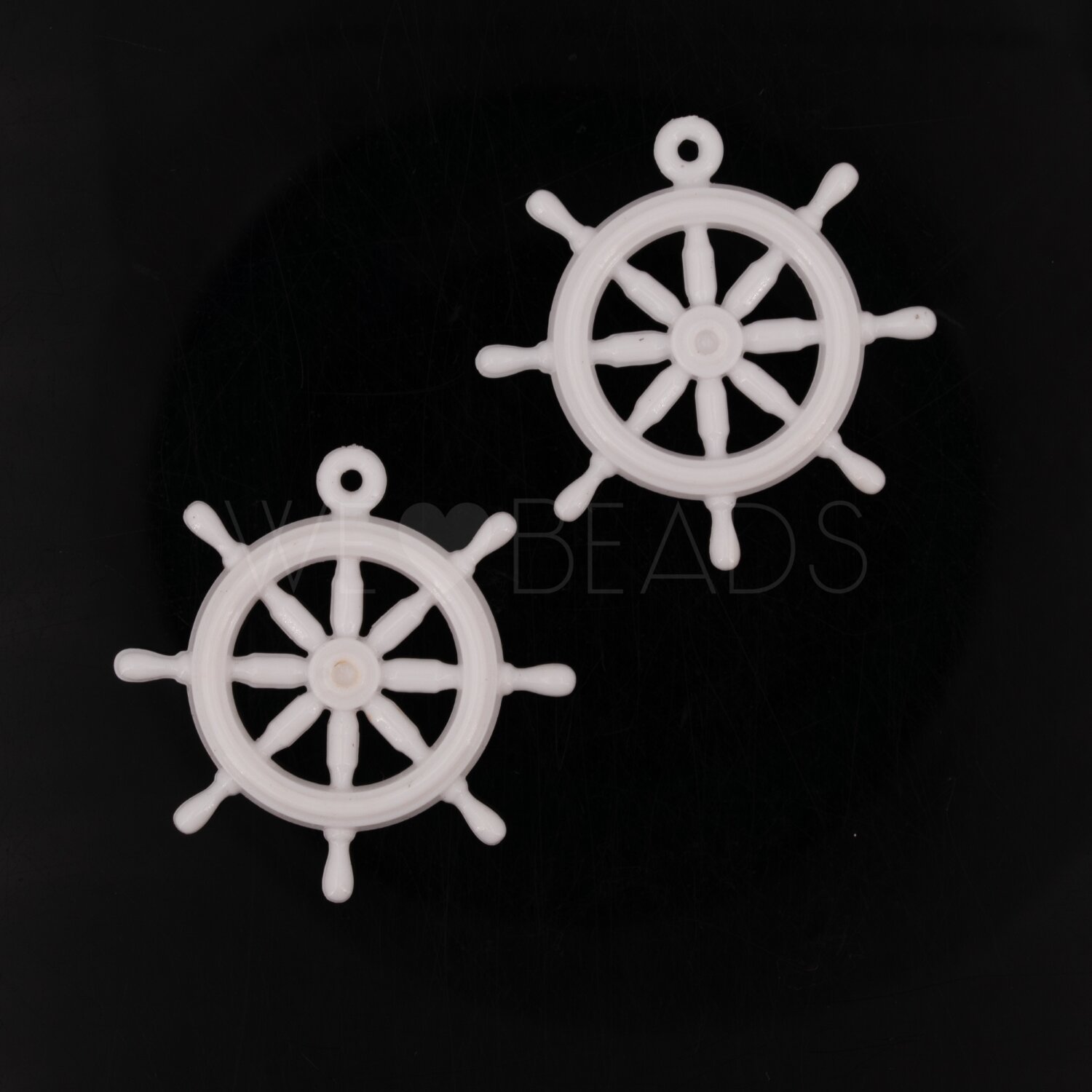 33mm wheel  Charm in white