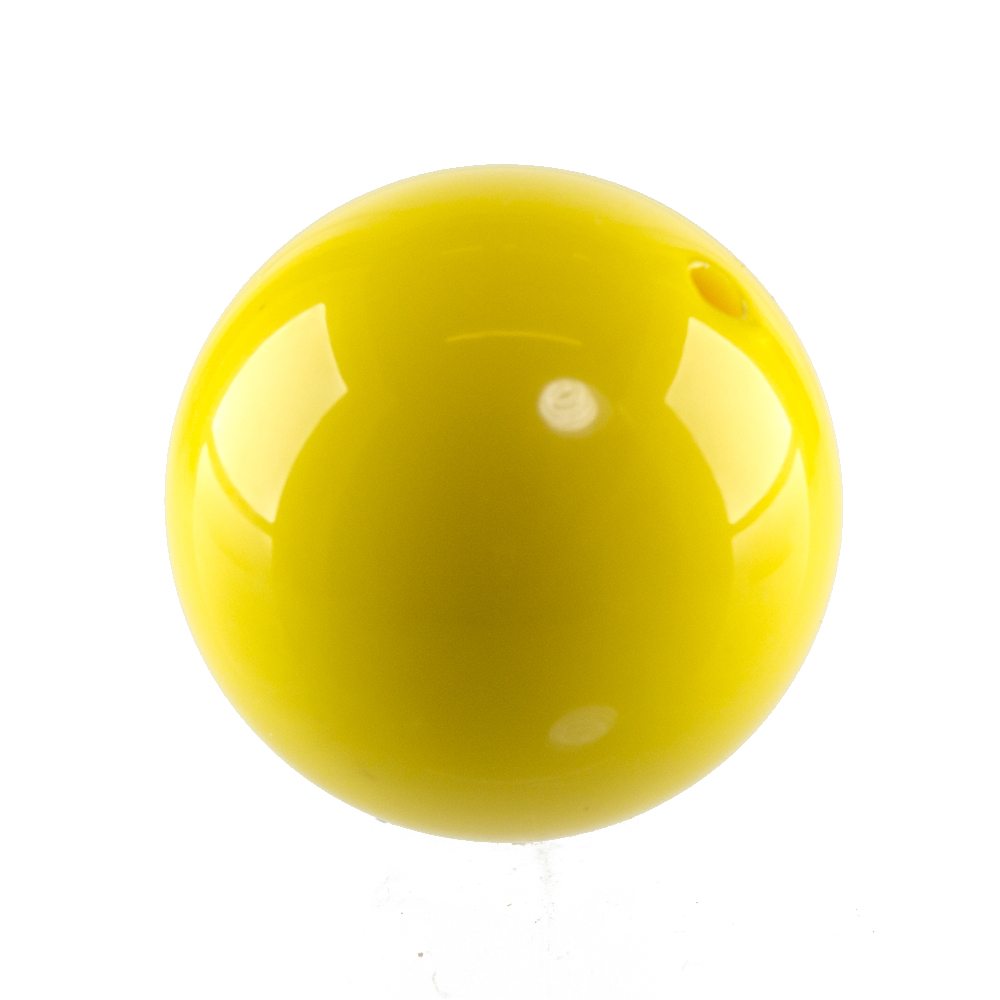 14mm Rundperle in  sonnengelb Satt