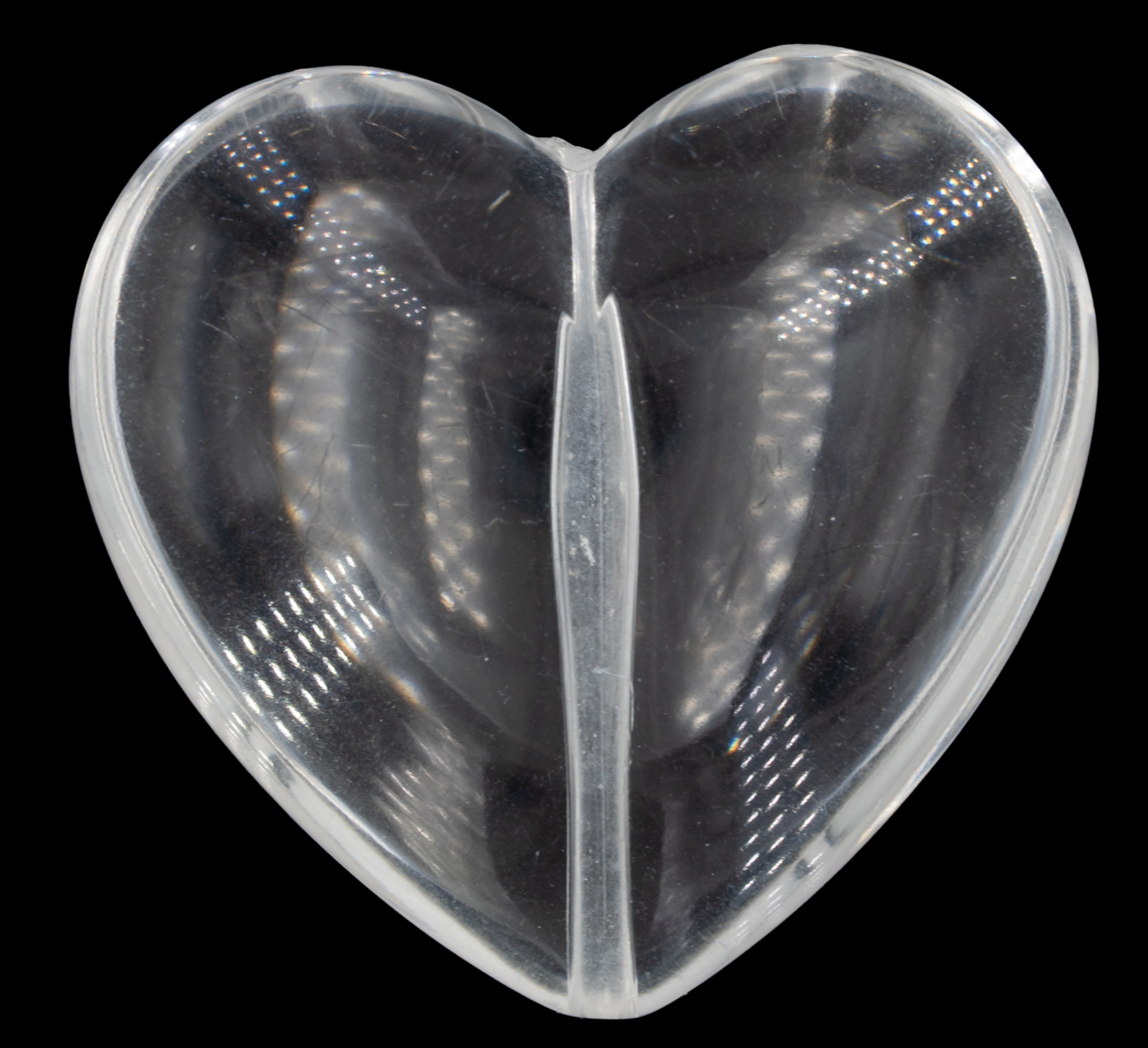 28mm Herz-Perle in glasklar Transparent