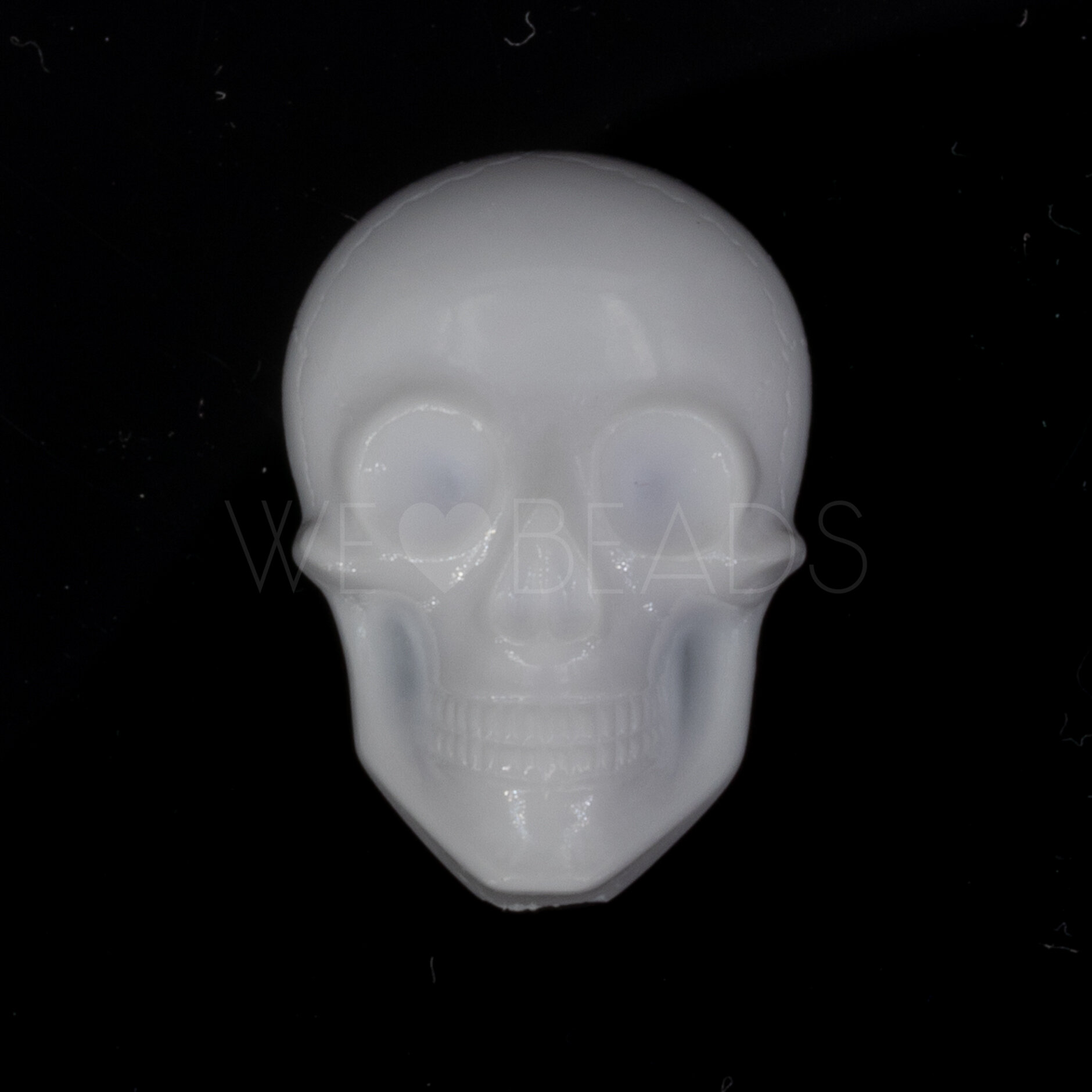 20x14 Cabochon Totenkopf in weiß