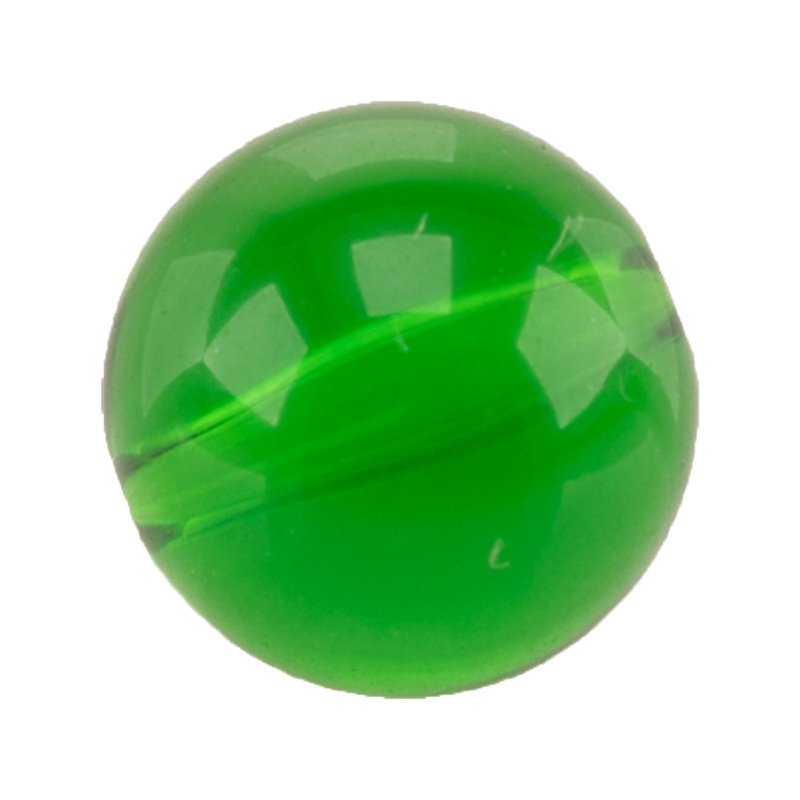10mm Roundbead in emerald Translucent