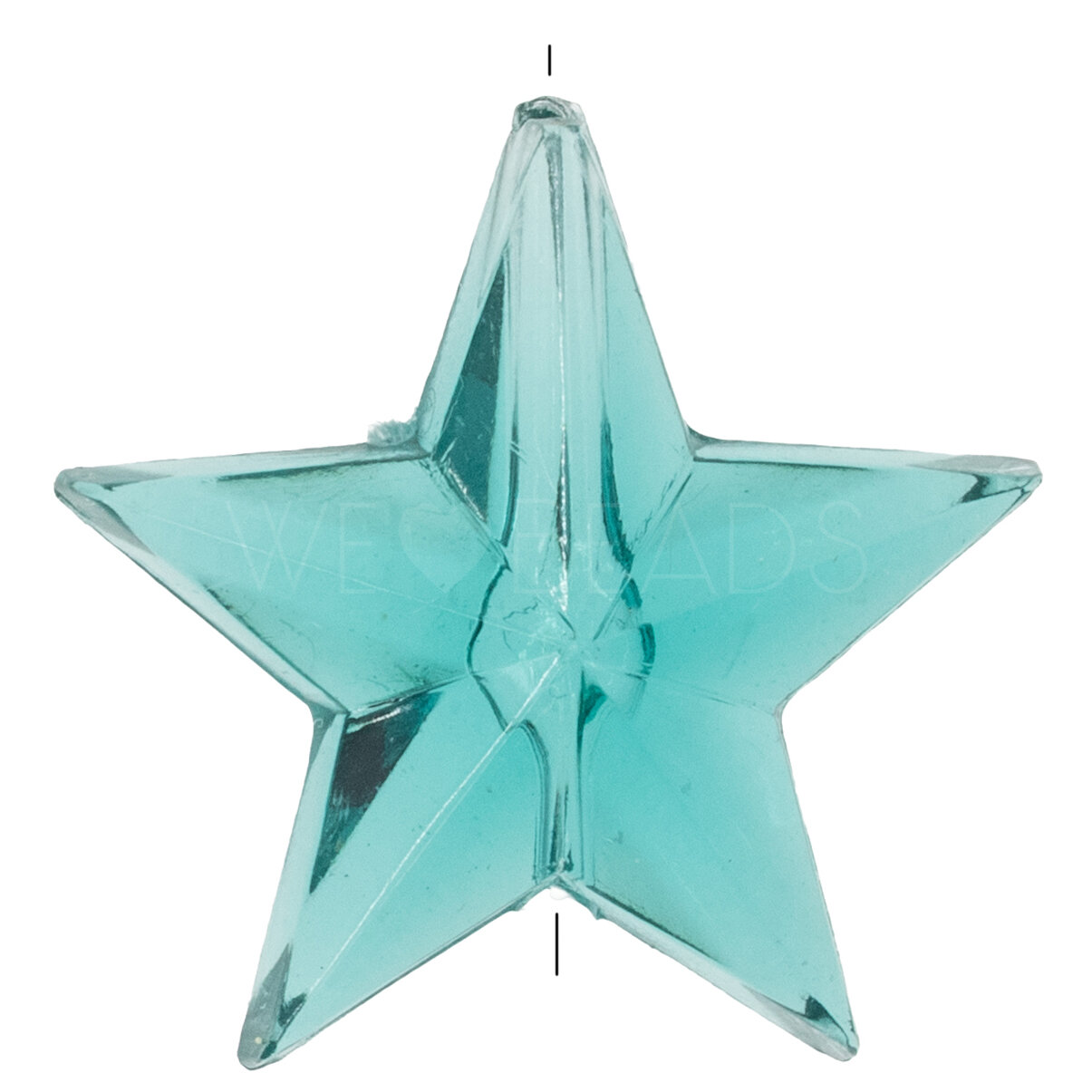 14mm Star Beads in Pacific blue