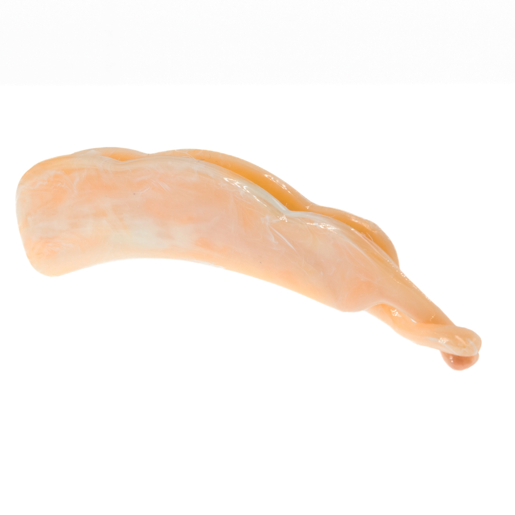10cm Bananenspange in elfenbein Marmor, medium